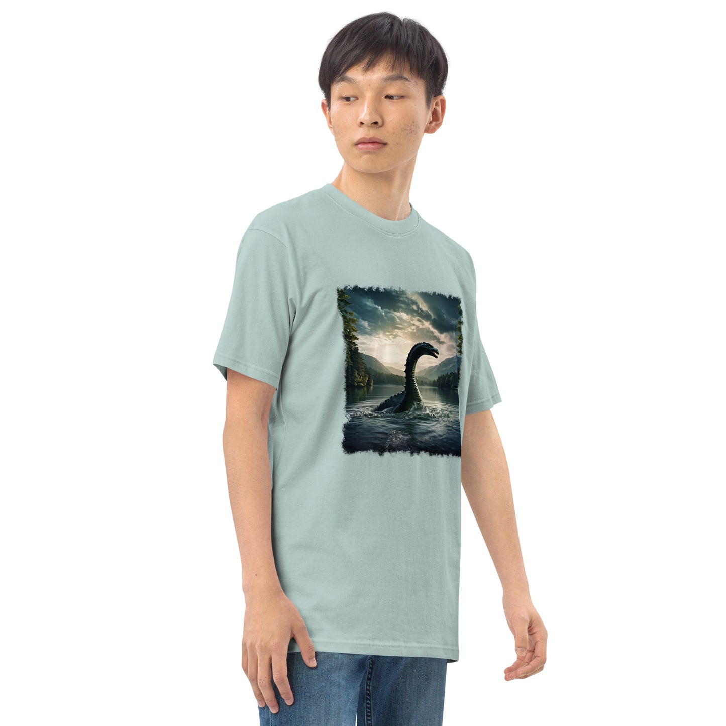 Lake Monster Men’s Premium Heavyweight Tee - Men's Shirts - Discovery Co.