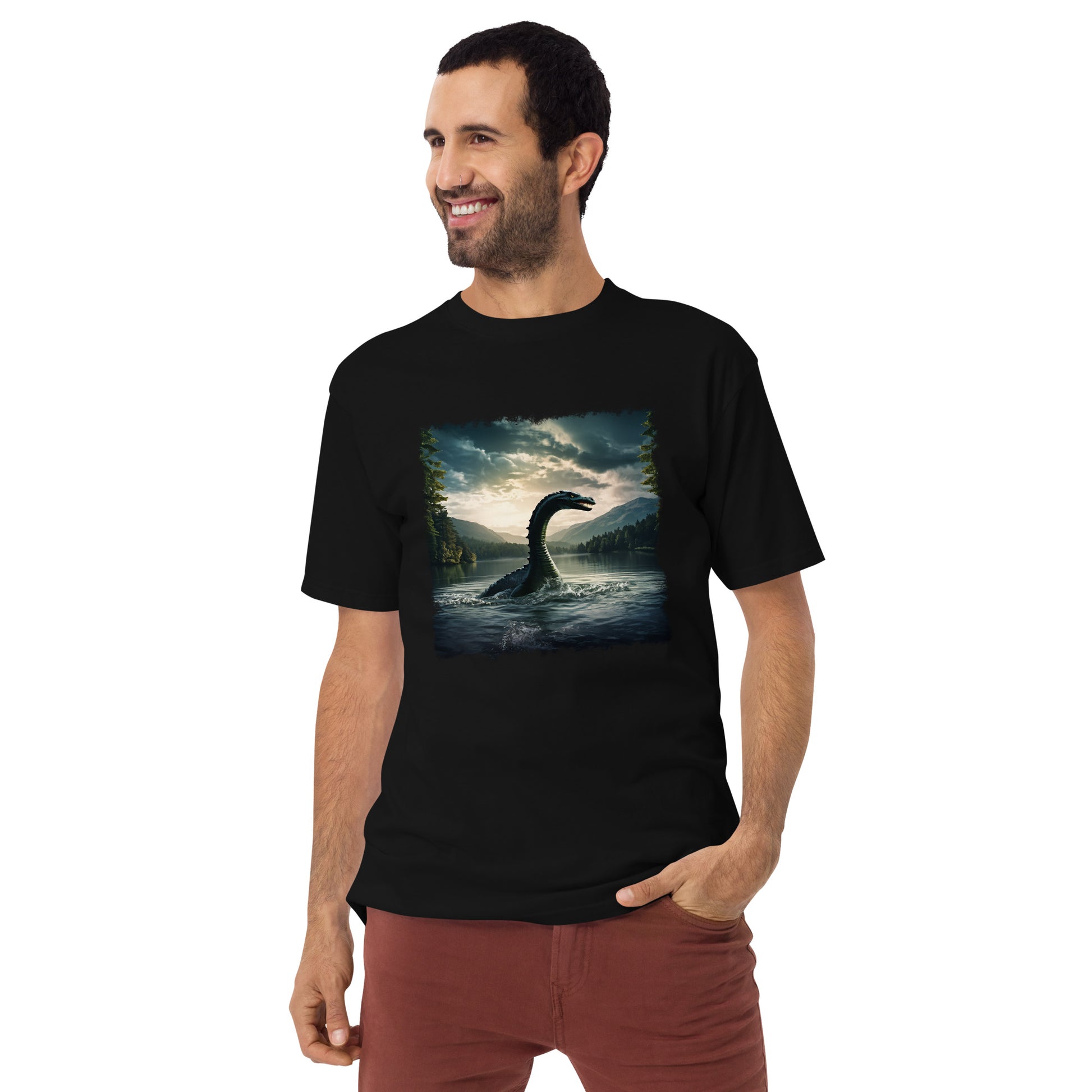 Lake Monster Men’s Premium Heavyweight Tee - Men's Shirts - Discovery Co.