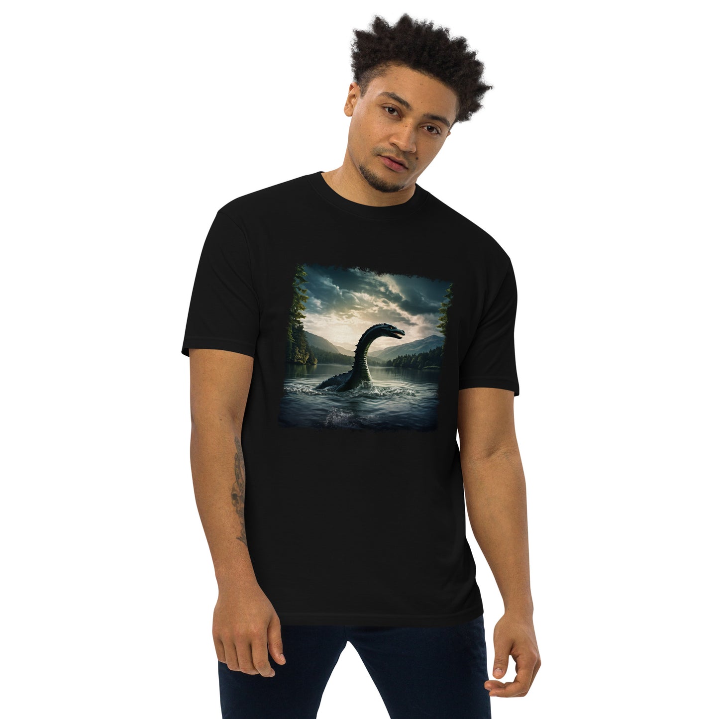 Lake Monster Men’s Premium Heavyweight Tee - Men's Shirts - Discovery Co.