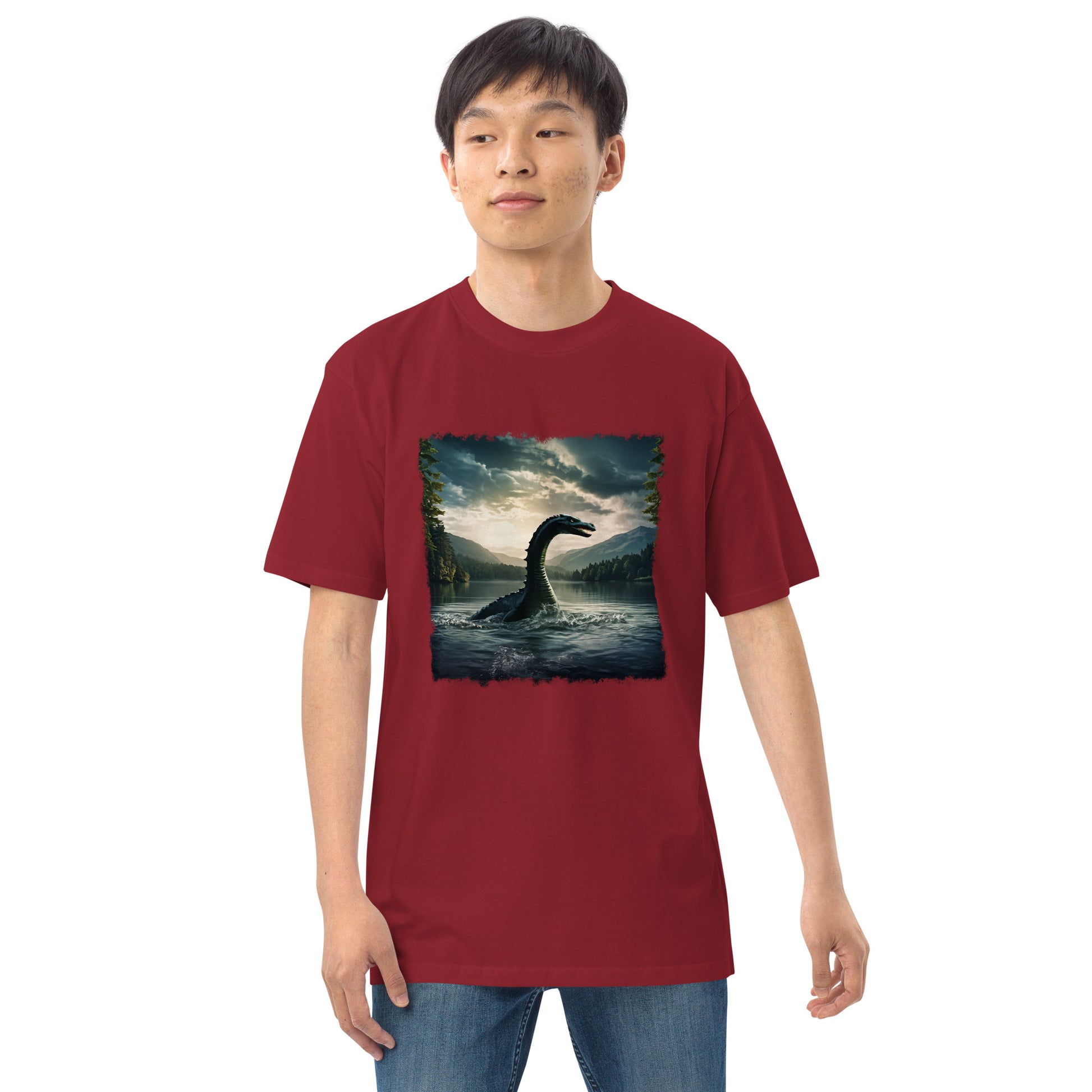 Lake Monster Men’s Premium Heavyweight Tee - Men's Shirts - Discovery Co.