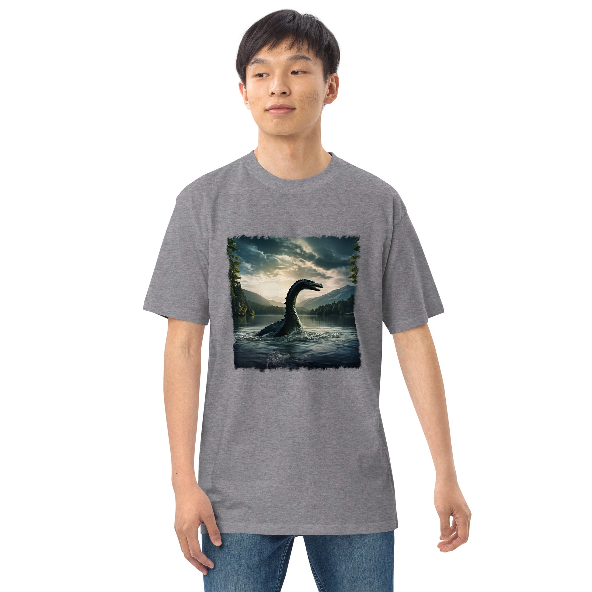 Lake Monster Men’s Premium Heavyweight Tee - Men's Shirts - Discovery Co.