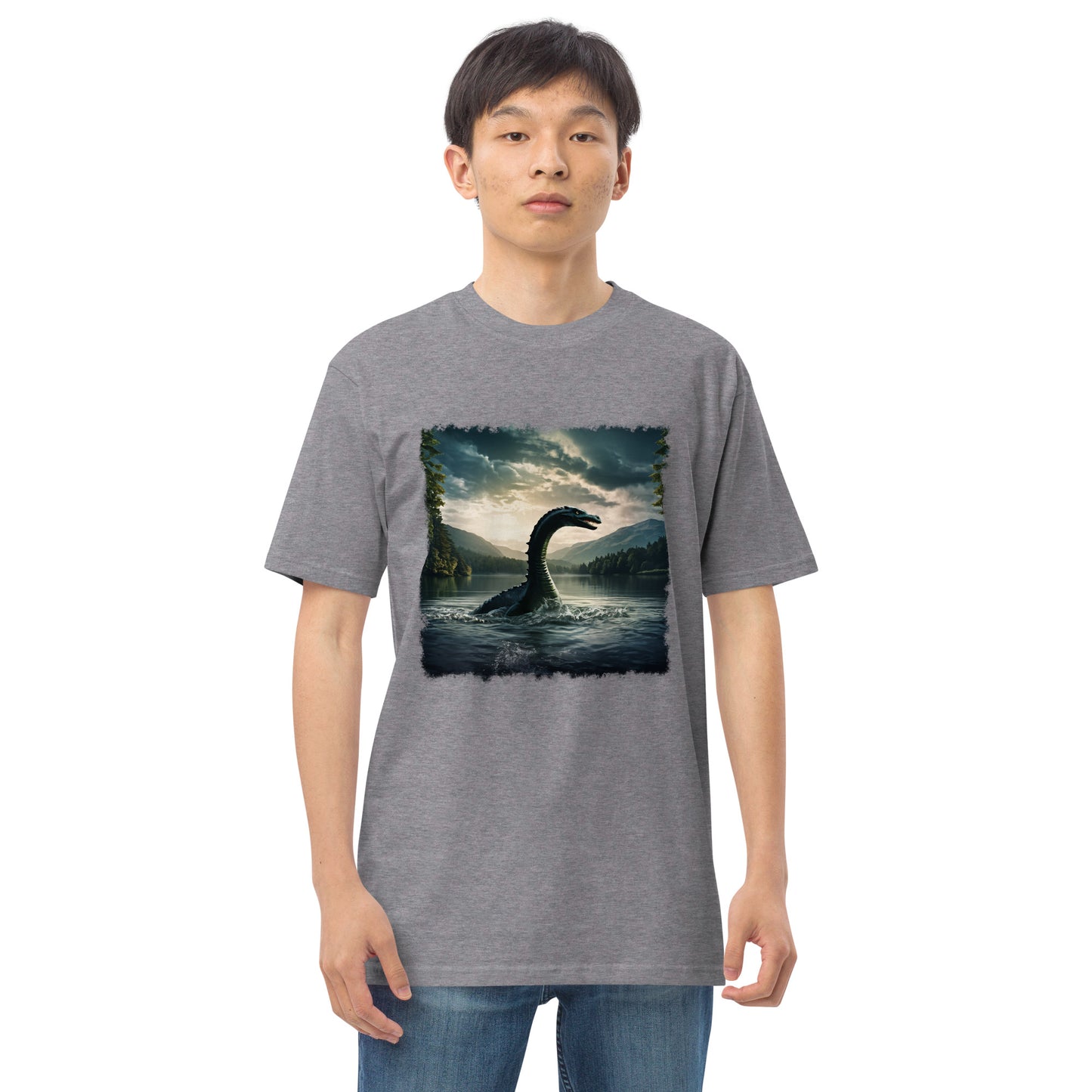 Lake Monster Men’s Premium Heavyweight Tee - Men's Shirts - Discovery Co.