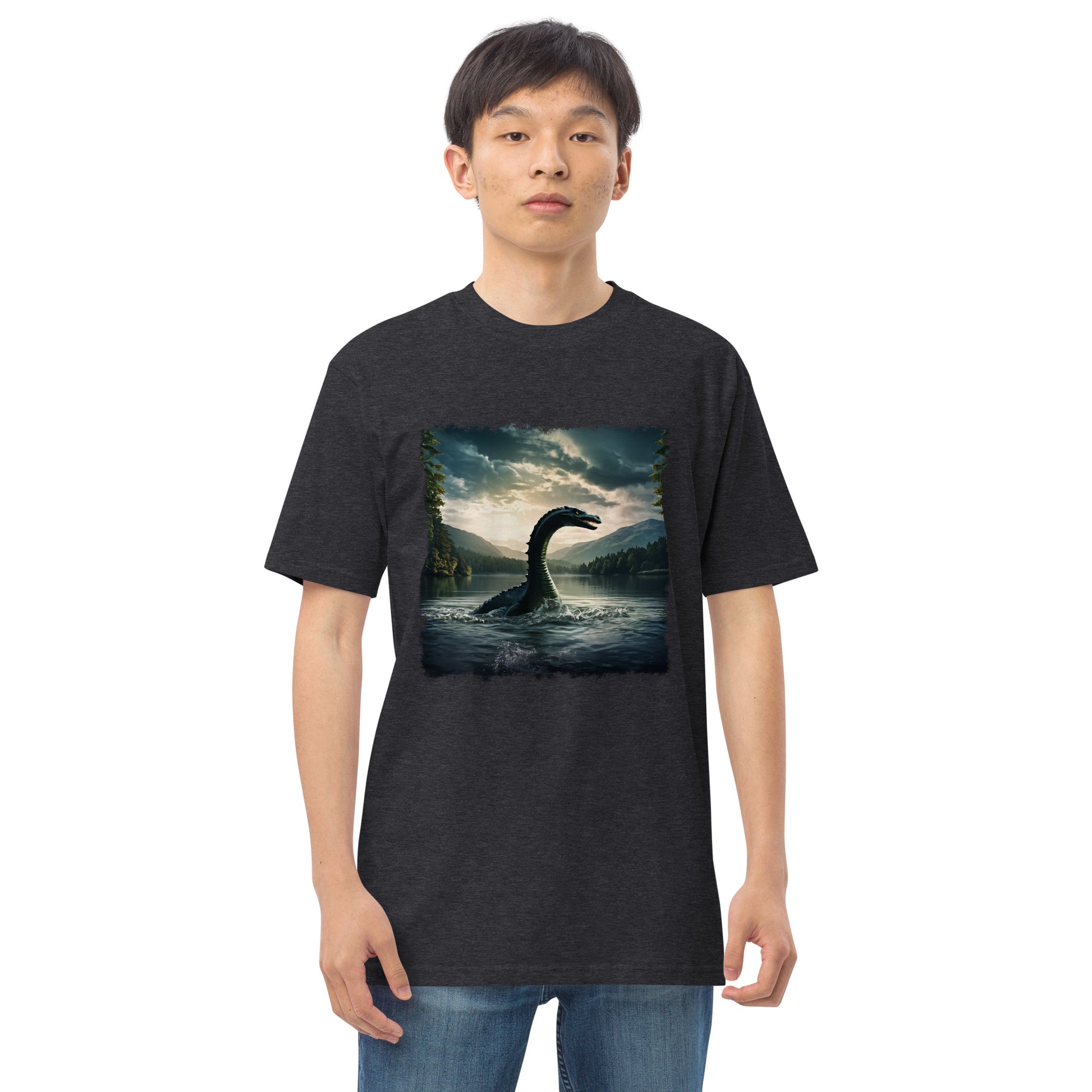 Lake Monster Men’s Premium Heavyweight Tee - Men's Shirts - Discovery Co.