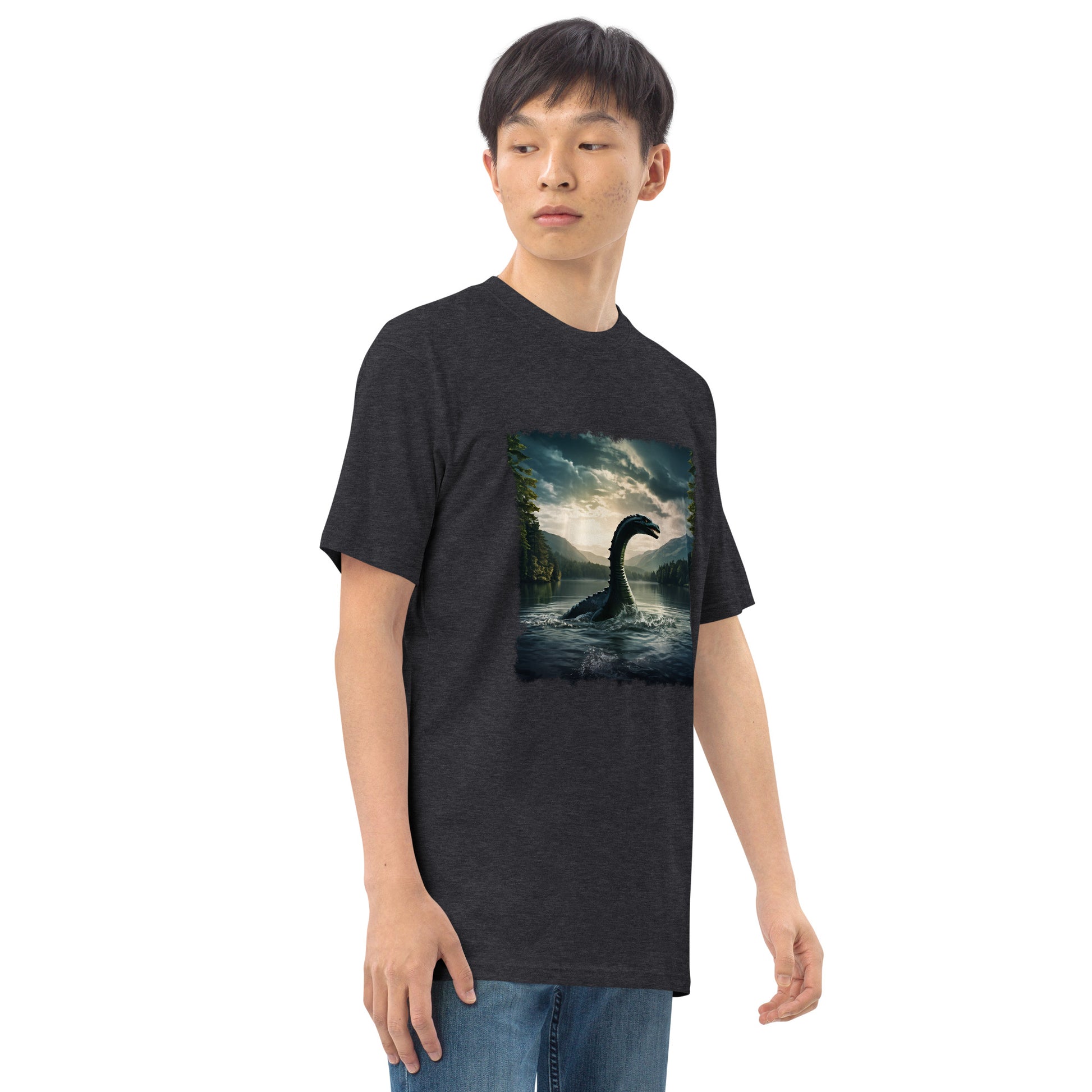 Lake Monster Men’s Premium Heavyweight Tee - Men's Shirts - Discovery Co.