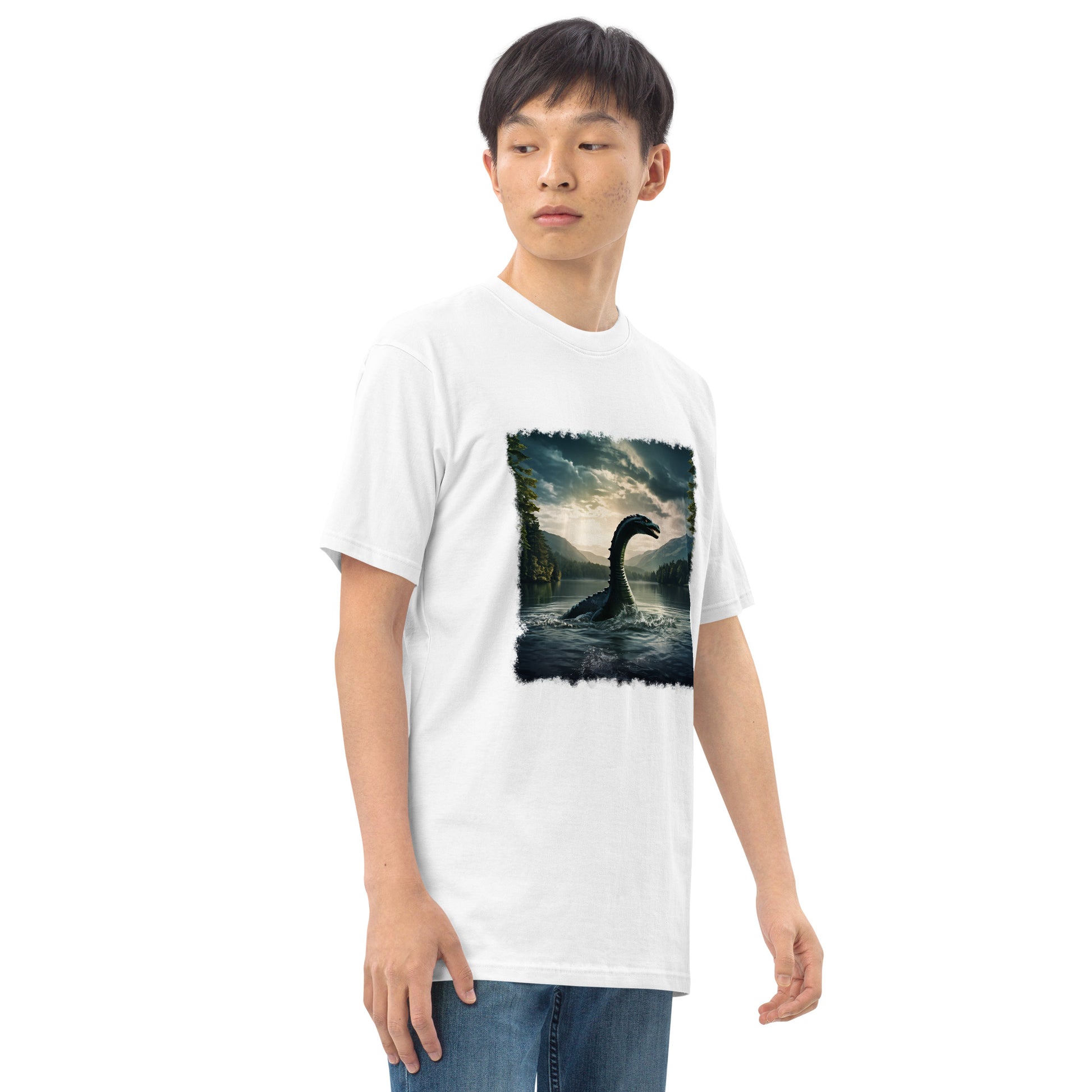 Lake Monster Men’s Premium Heavyweight Tee - Men's Shirts - Discovery Co.