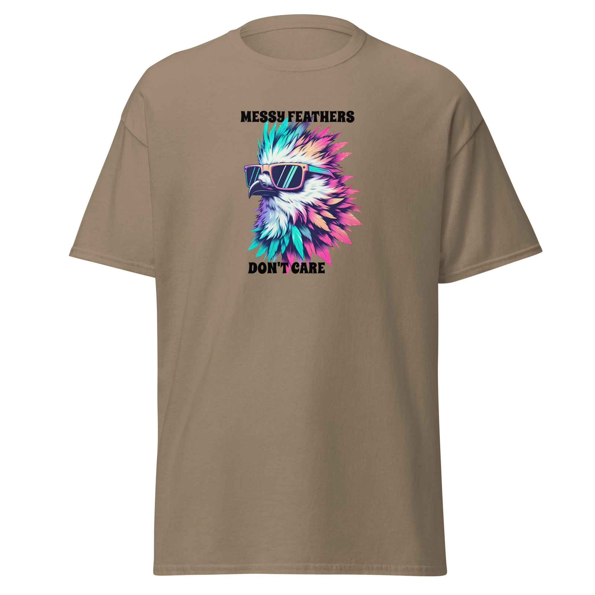 Messy Feathers Don't Care Men's (Unisex) Classic Tee - Men's Shirts - Discovery Co.