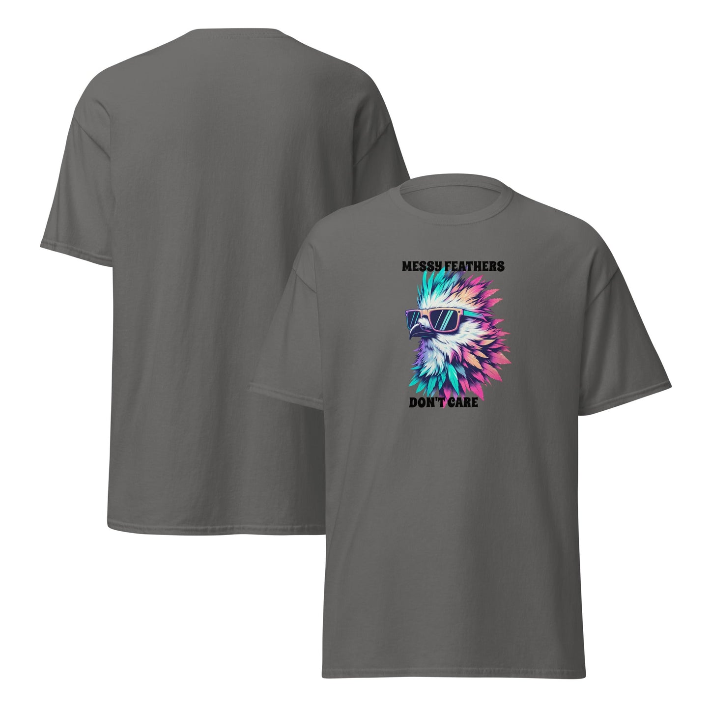 Messy Feathers Don't Care Men's (Unisex) Classic Tee - Men's Shirts - Discovery Co.