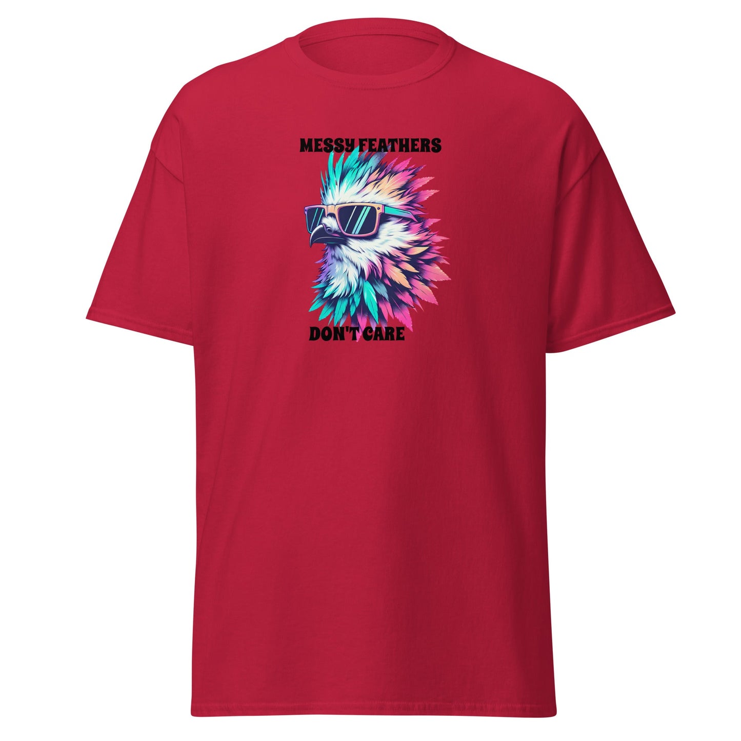 Messy Feathers Don't Care Men's (Unisex) Classic Tee - Men's Shirts - Discovery Co.