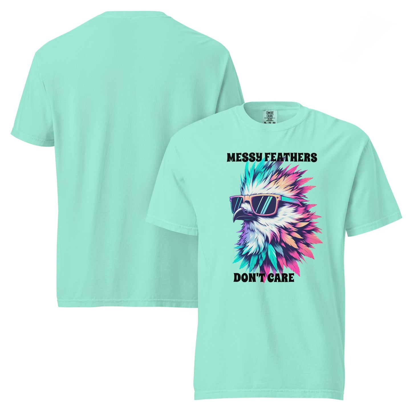 Messy Feathers Don't Care Men's (Unisex) Premium Tee - Men's Shirts - Discovery Co.