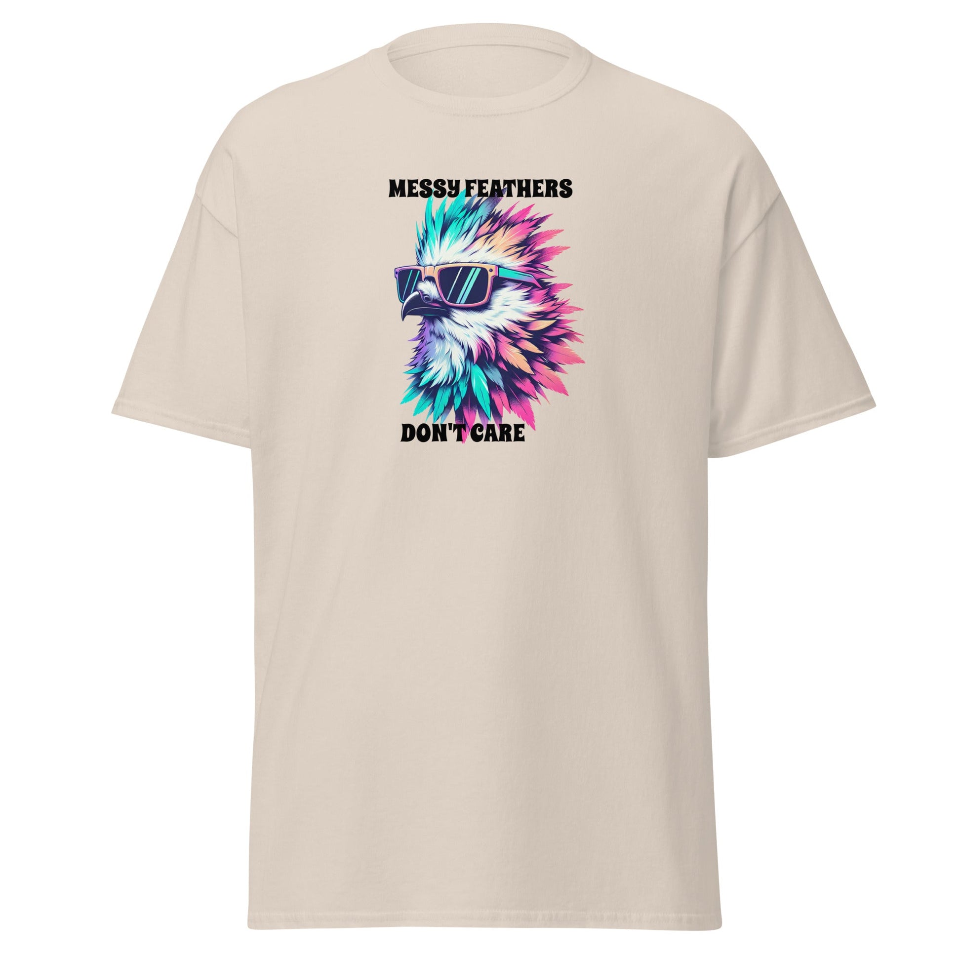 Messy Feathers Don't Care Women's (Unisex) Classic Tee - Women's Shirts - Discovery Co.