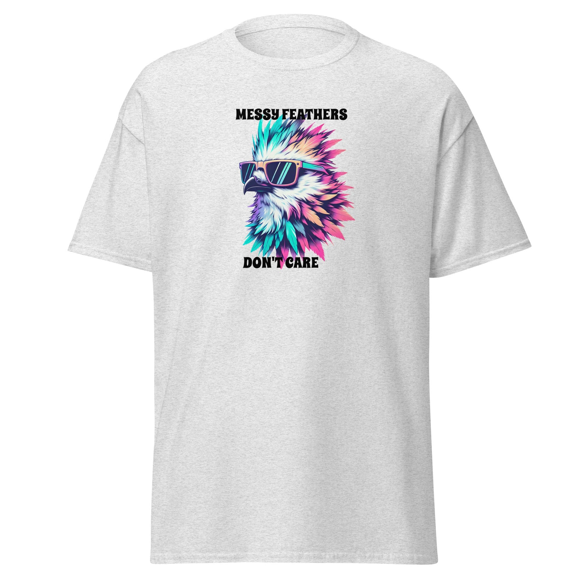Messy Feathers Don't Care Women's (Unisex) Classic Tee - Women's Shirts - Discovery Co.