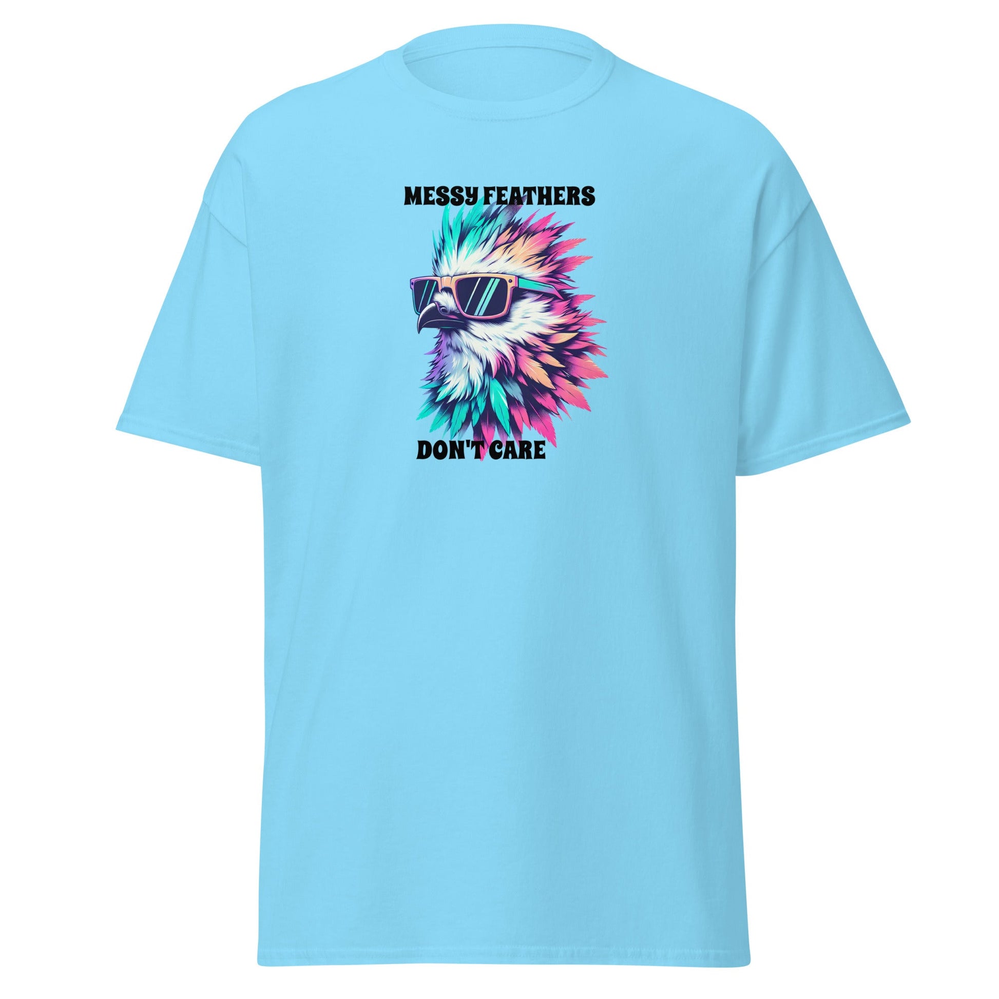 Messy Feathers Don't Care Women's (Unisex) Classic Tee - Women's Shirts - Discovery Co.