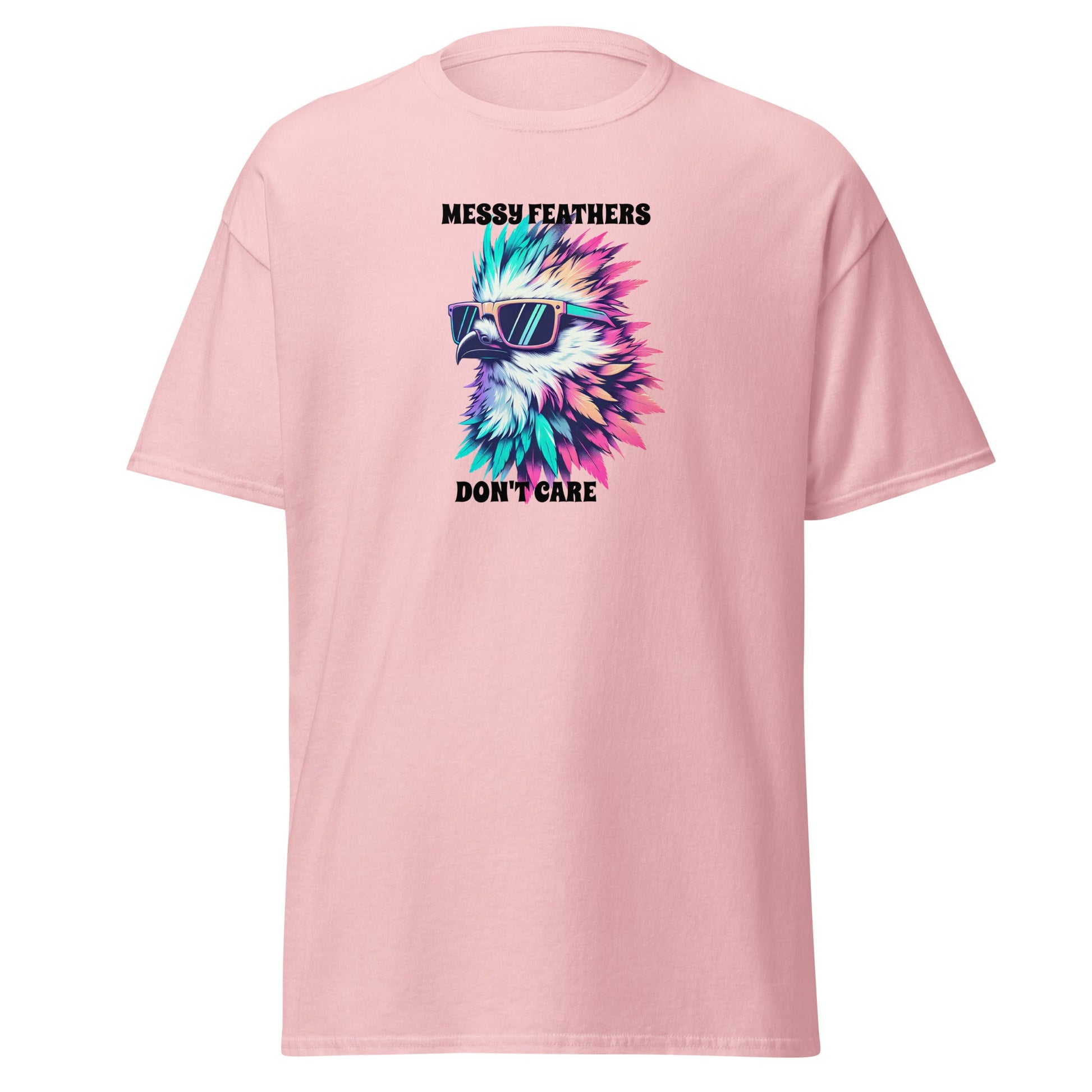 Messy Feathers Don't Care Women's (Unisex) Classic Tee - Women's Shirts - Discovery Co.