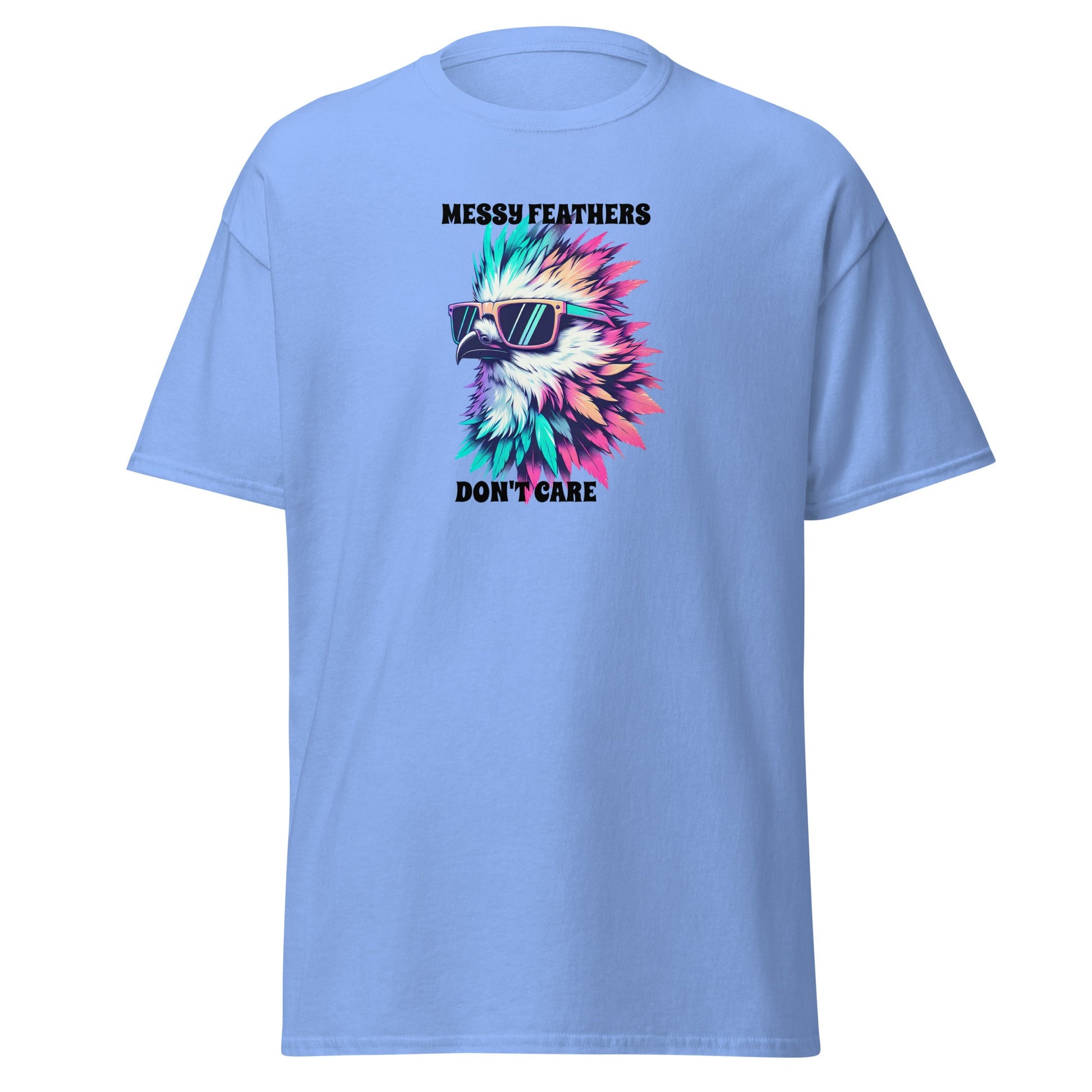 Messy Feathers Don't Care Women's (Unisex) Classic Tee - Women's Shirts - Discovery Co.