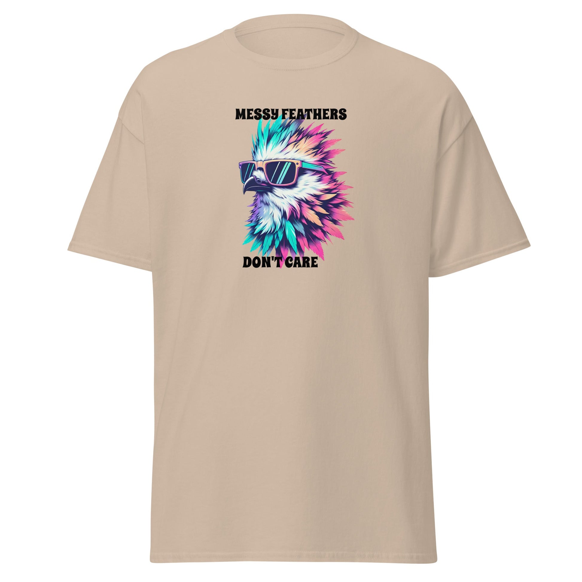 Messy Feathers Don't Care Women's (Unisex) Classic Tee - Women's Shirts - Discovery Co.