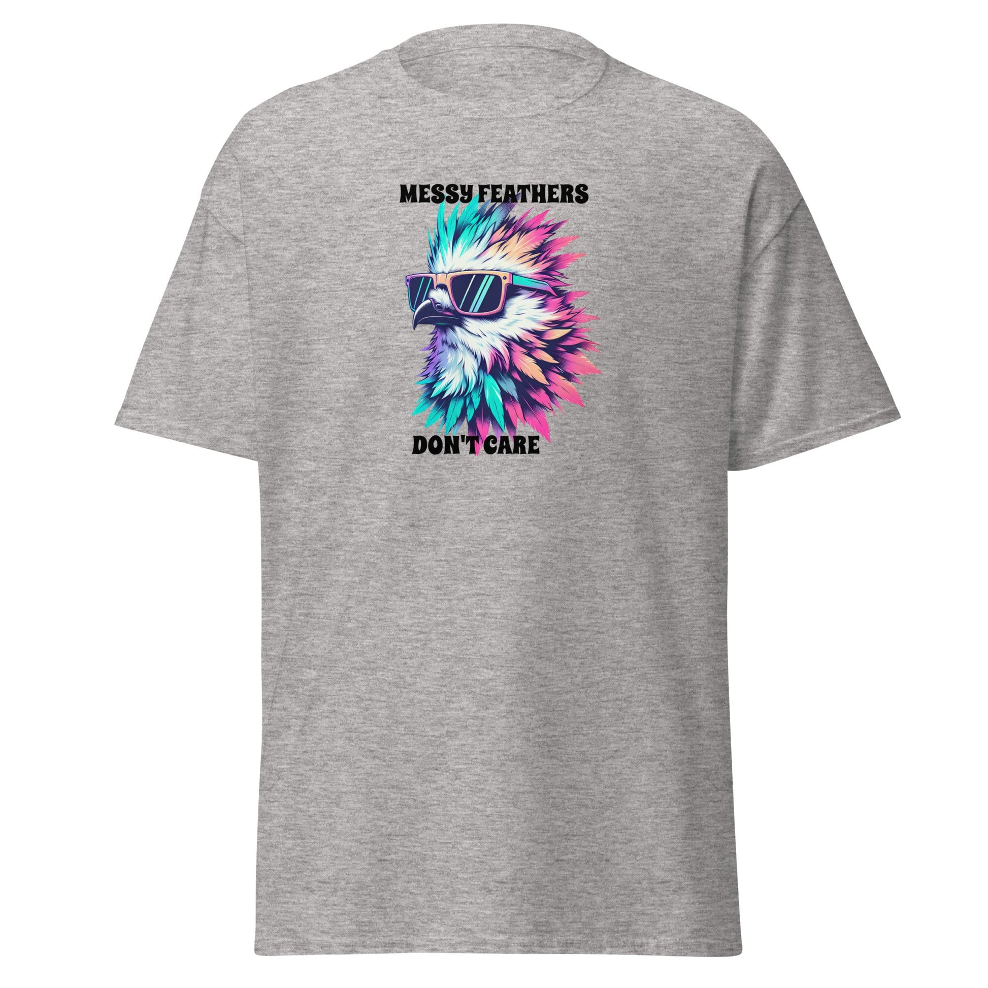 Messy Feathers Don't Care Women's (Unisex) Classic Tee - Women's Shirts - Discovery Co.