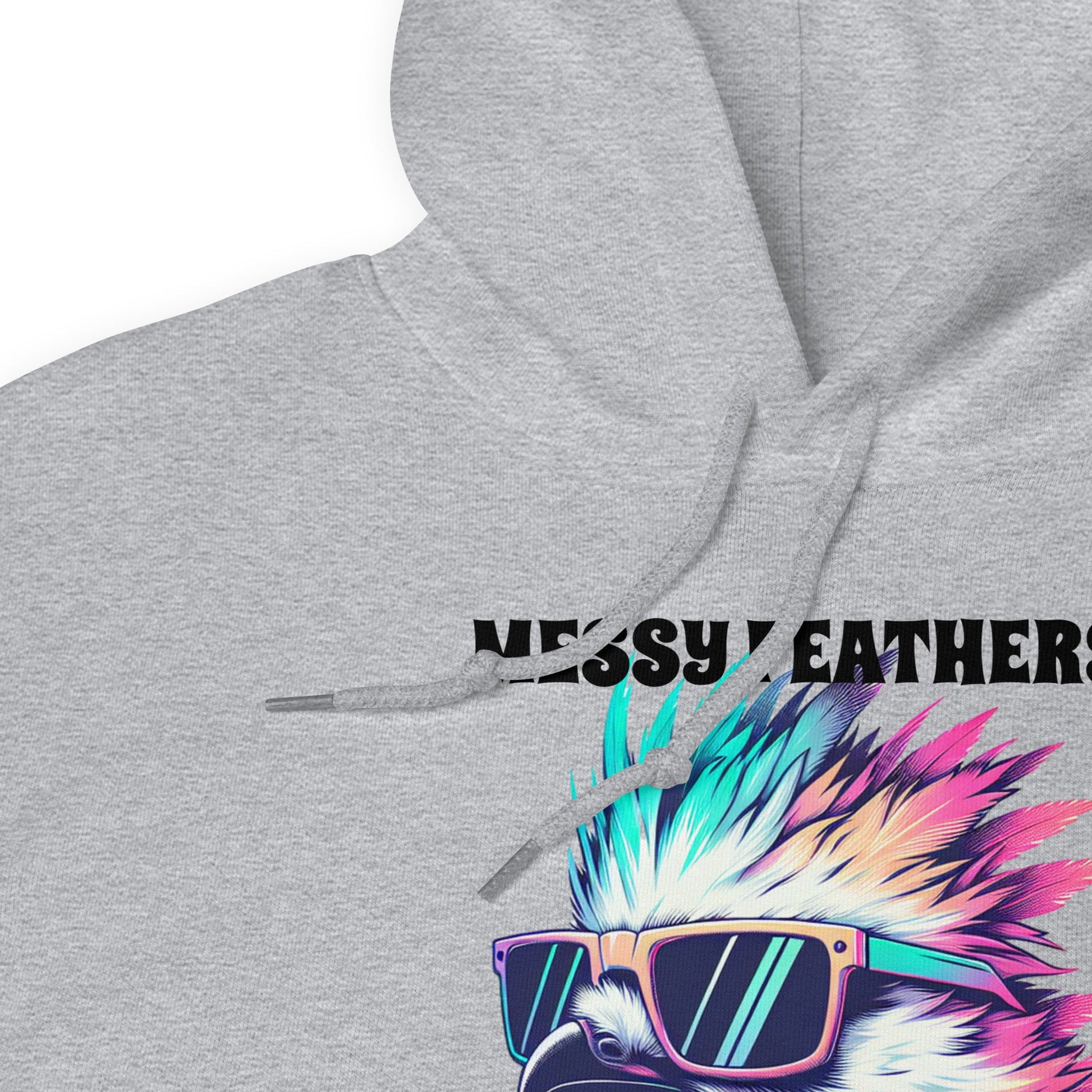 Messy Feathers Don't Care Women's (Unisex) Hoodie - Hoodies - Discovery Co.