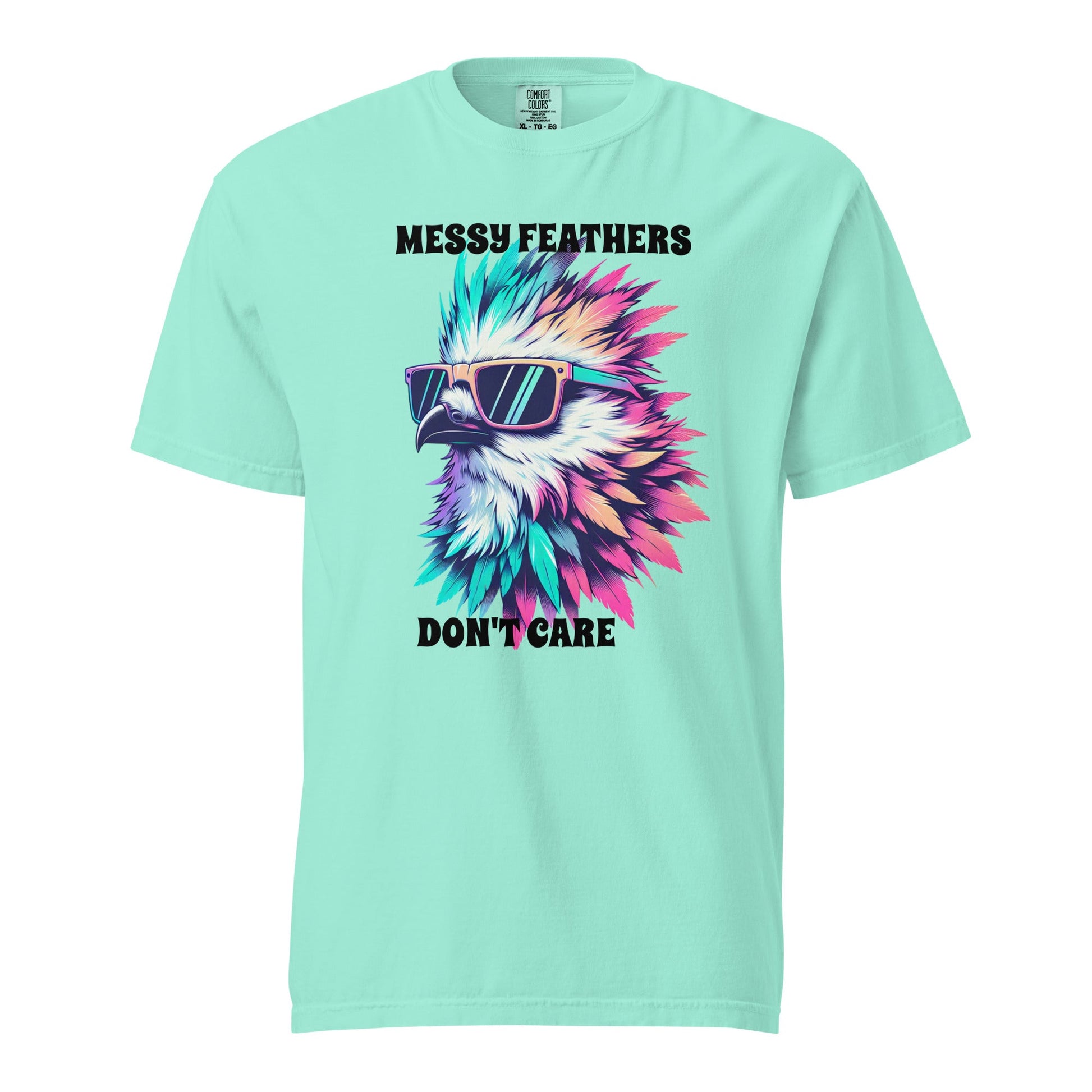 Messy Feathers Don't Care Women's (Unisex) Premium Tee - Women's Shirts - Discovery Co.