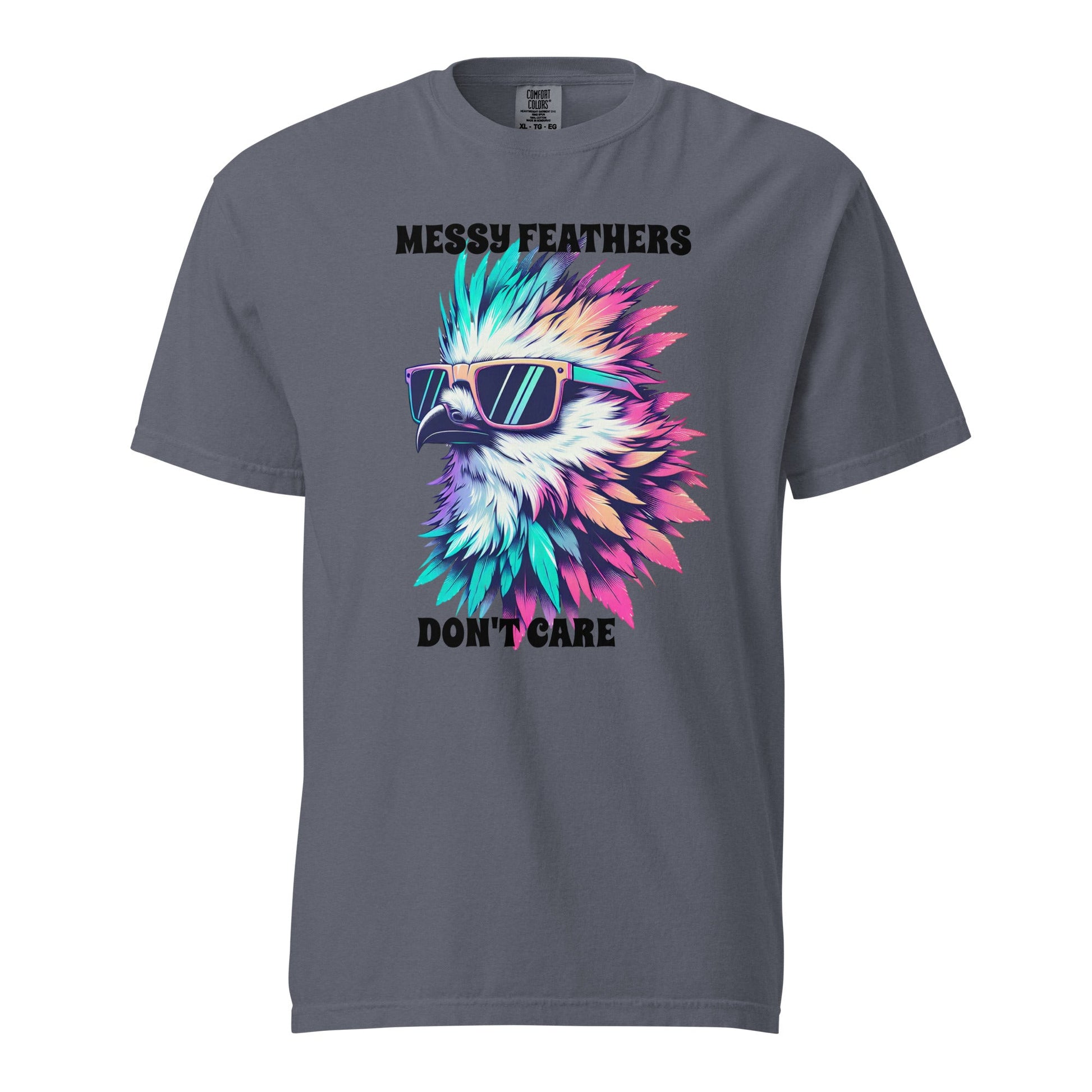 Messy Feathers Don't Care Women's (Unisex) Premium Tee - Women's Shirts - Discovery Co.