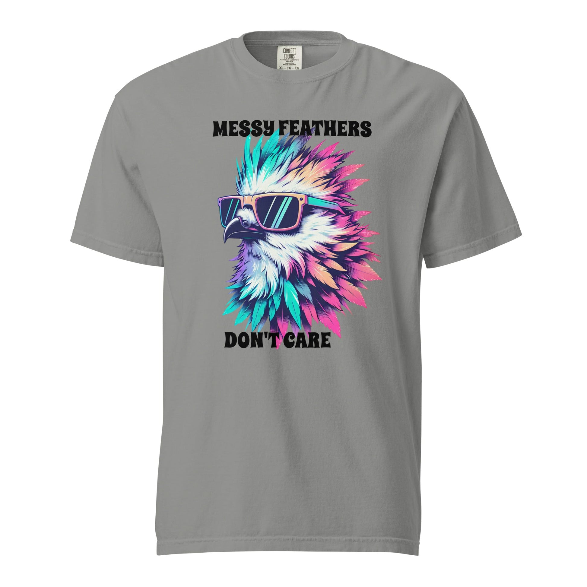 Messy Feathers Don't Care Women's (Unisex) Premium Tee - Women's Shirts - Discovery Co.