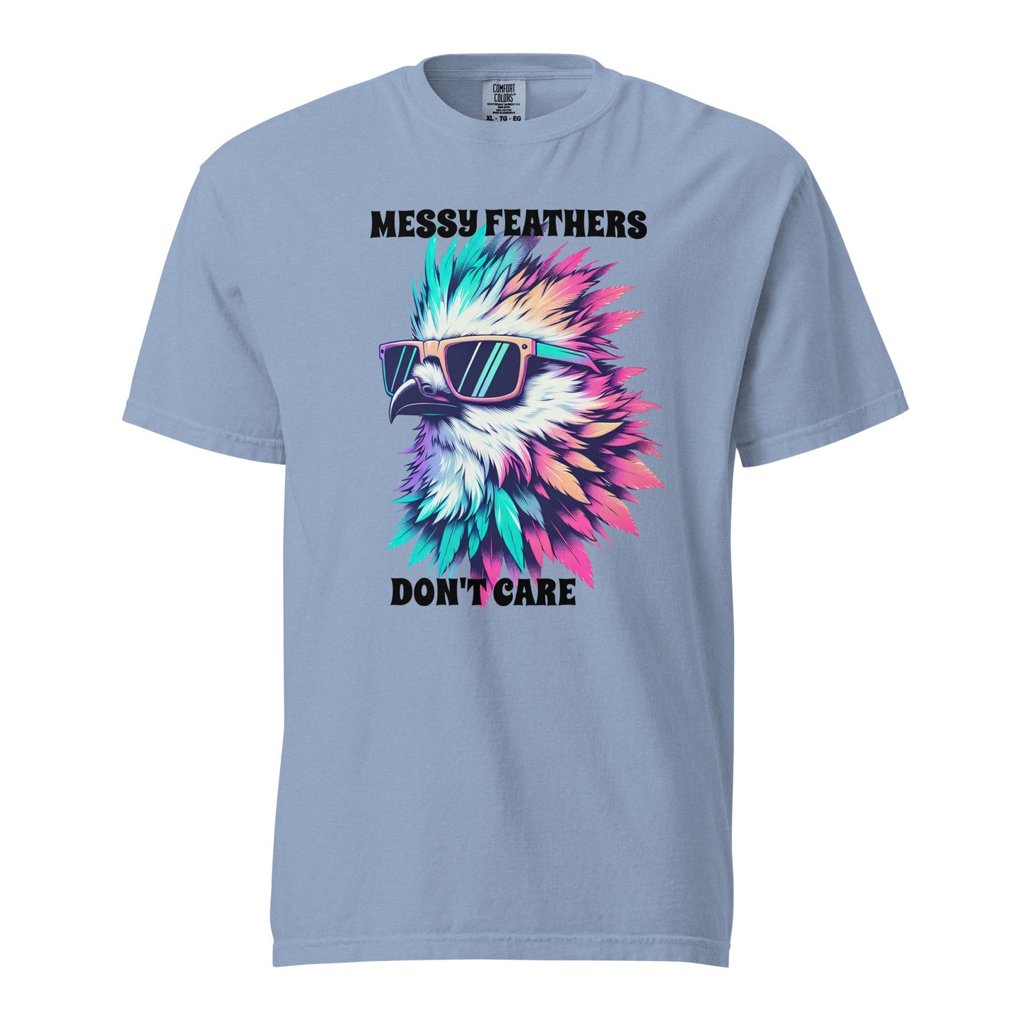 Messy Feathers Don't Care Women's (Unisex) Premium Tee - Women's Shirts - Discovery Co.