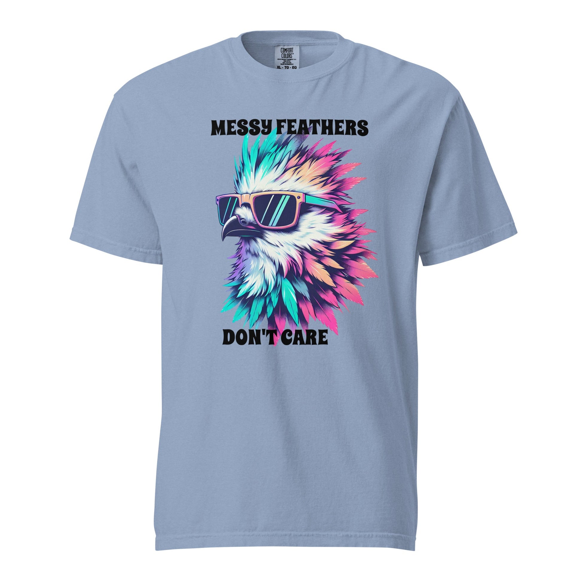 Messy Feathers Don't Care Women's (Unisex) Premium Tee - Women's Shirts - Discovery Co.