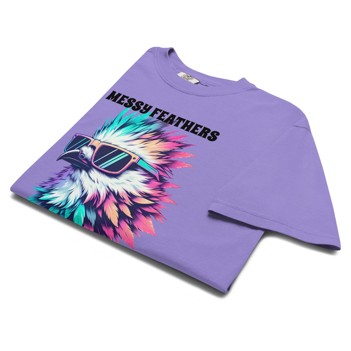 Messy Feathers Don't Care Women's (Unisex) Premium Tee - Women's Shirts - Discovery Co.