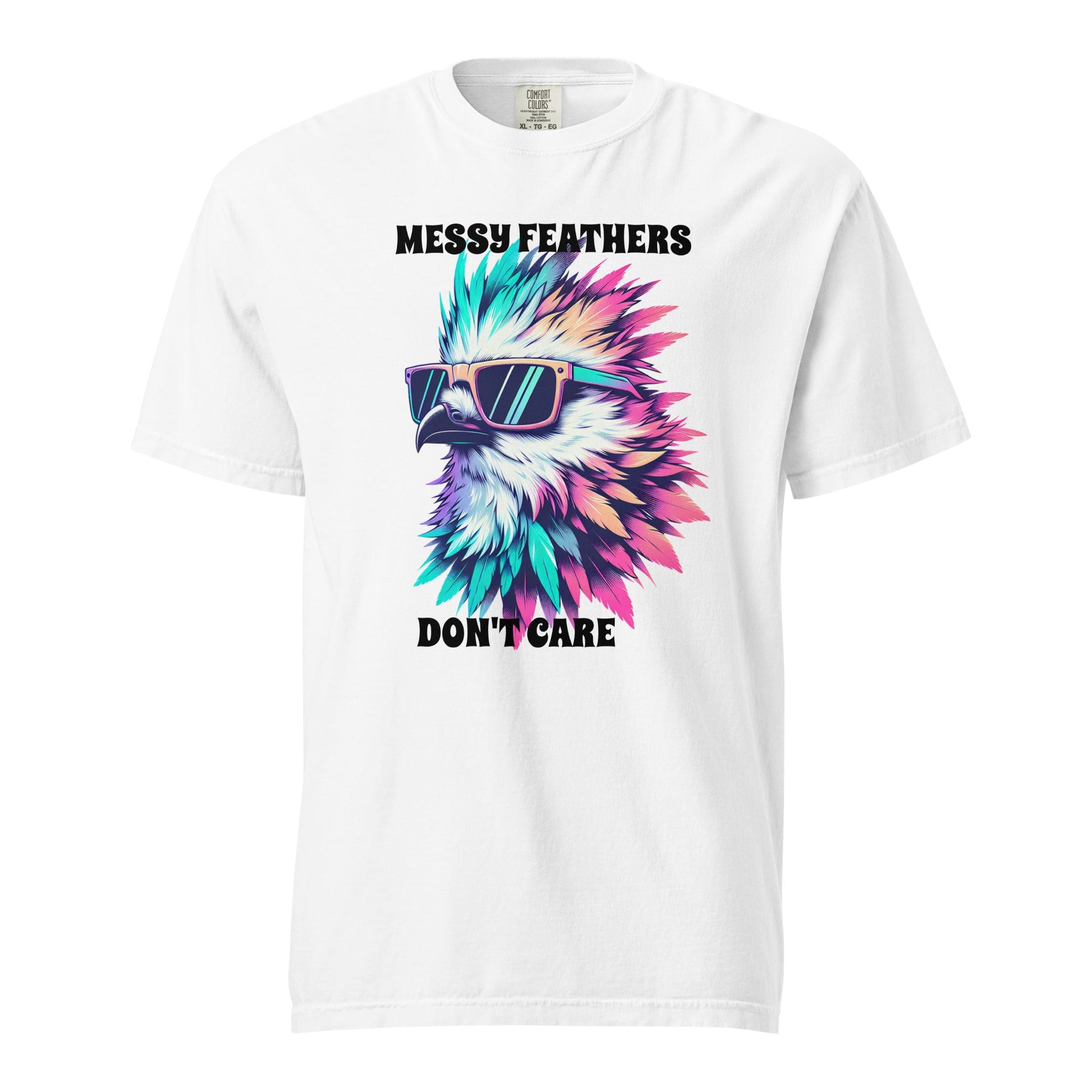 Messy Feathers Don't Care Women's (Unisex) Premium Tee - Women's Shirts - Discovery Co.