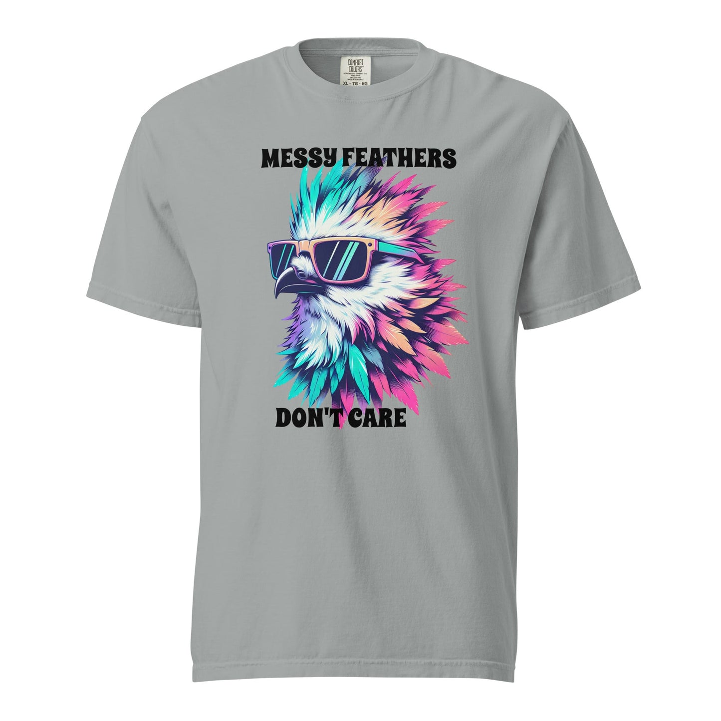 Messy Feathers Don't Care Women's (Unisex) Premium Tee - Women's Shirts - Discovery Co.
