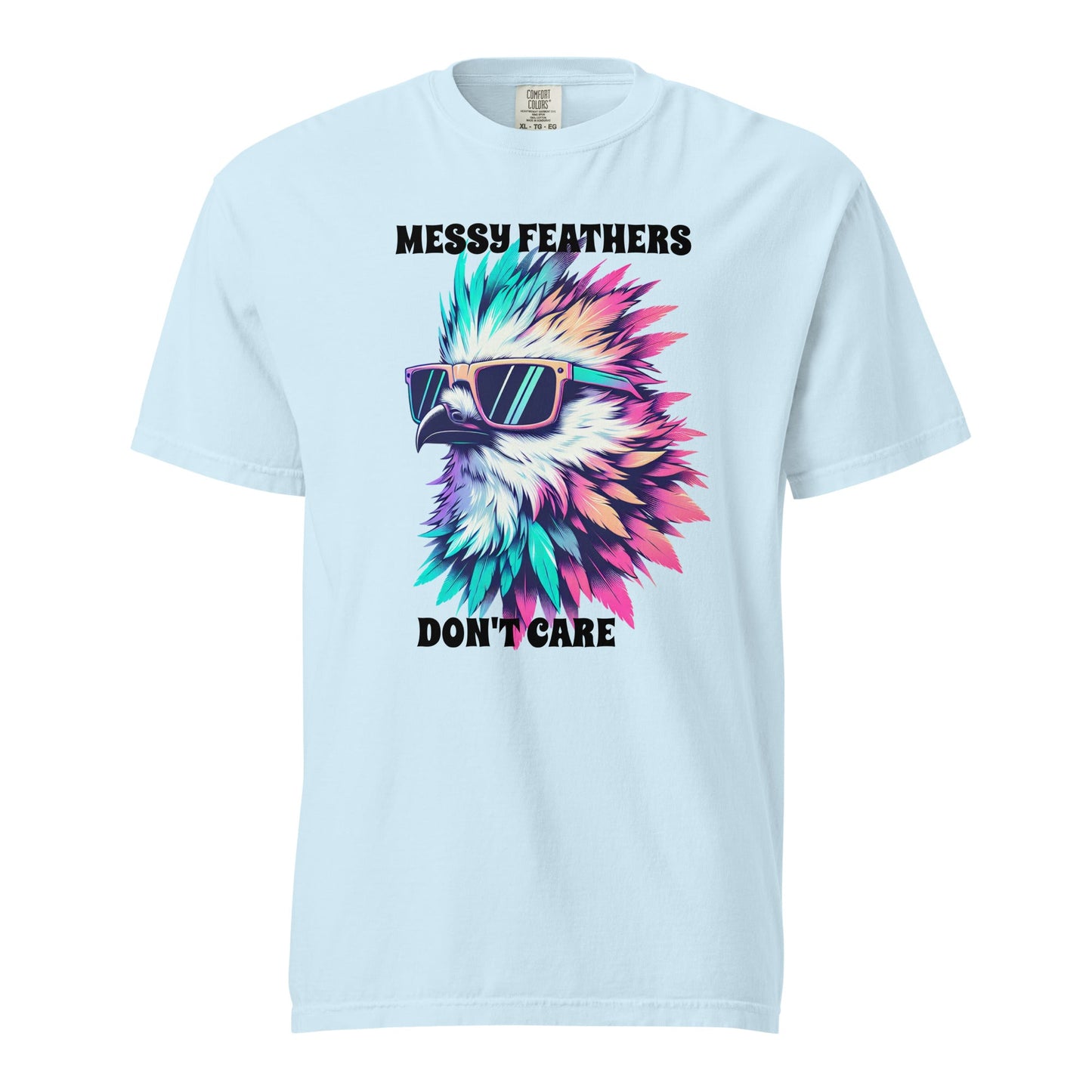 Messy Feathers Don't Care Women's (Unisex) Premium Tee - Women's Shirts - Discovery Co.