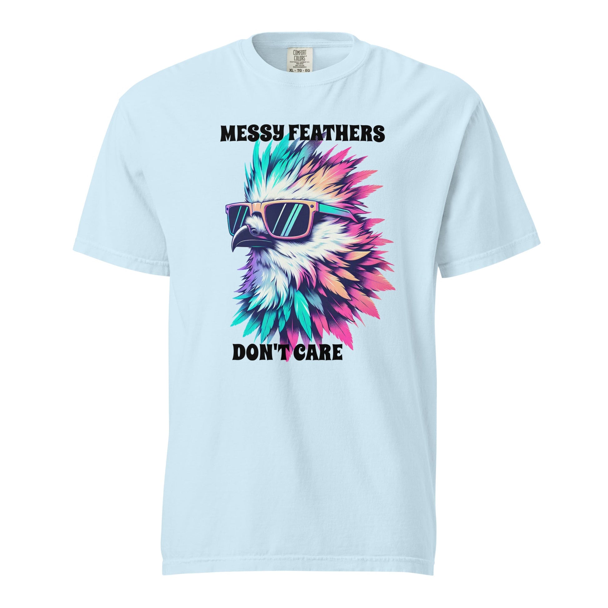 Messy Feathers Don't Care Women's (Unisex) Premium Tee - Women's Shirts - Discovery Co.