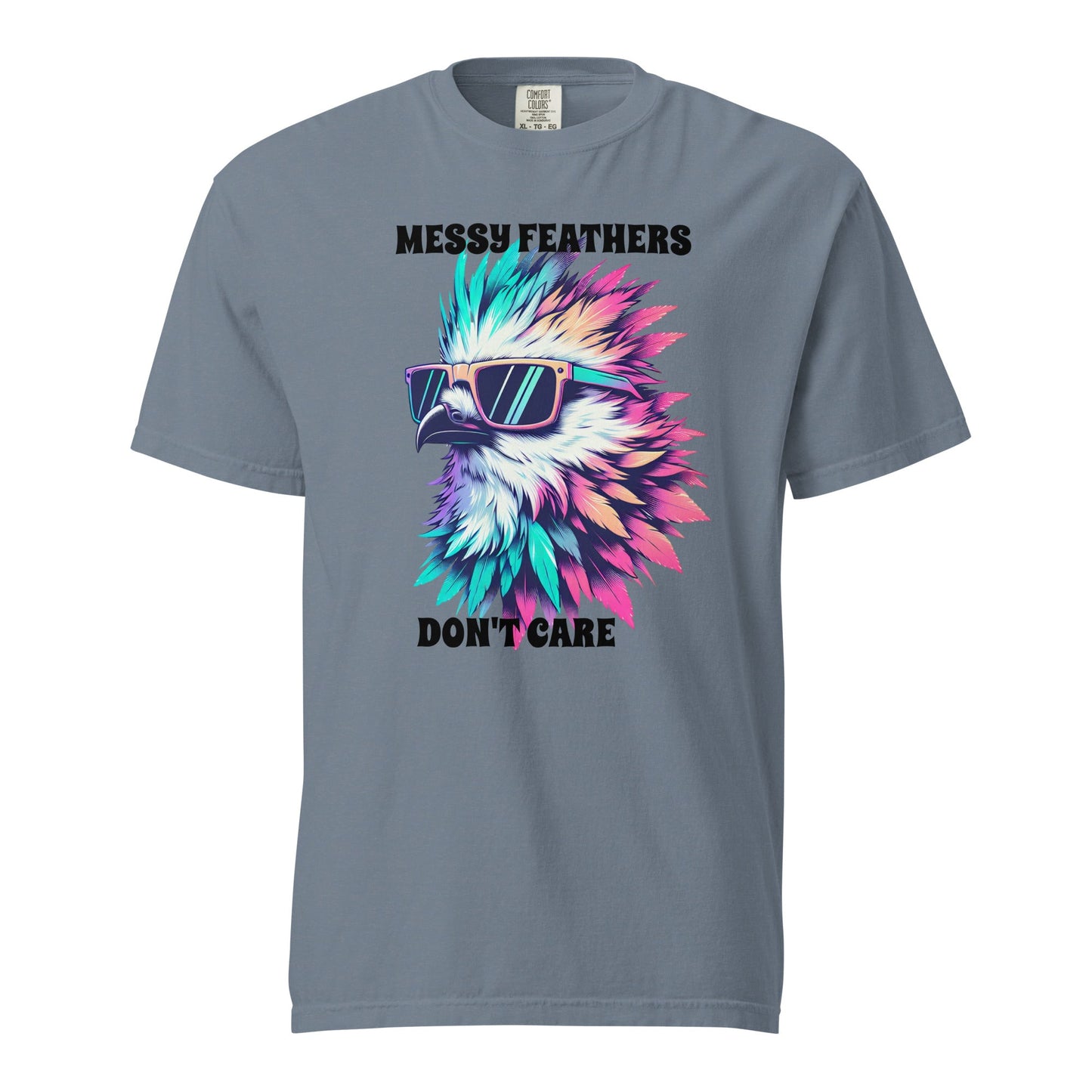 Messy Feathers Don't Care Women's (Unisex) Premium Tee - Women's Shirts - Discovery Co.