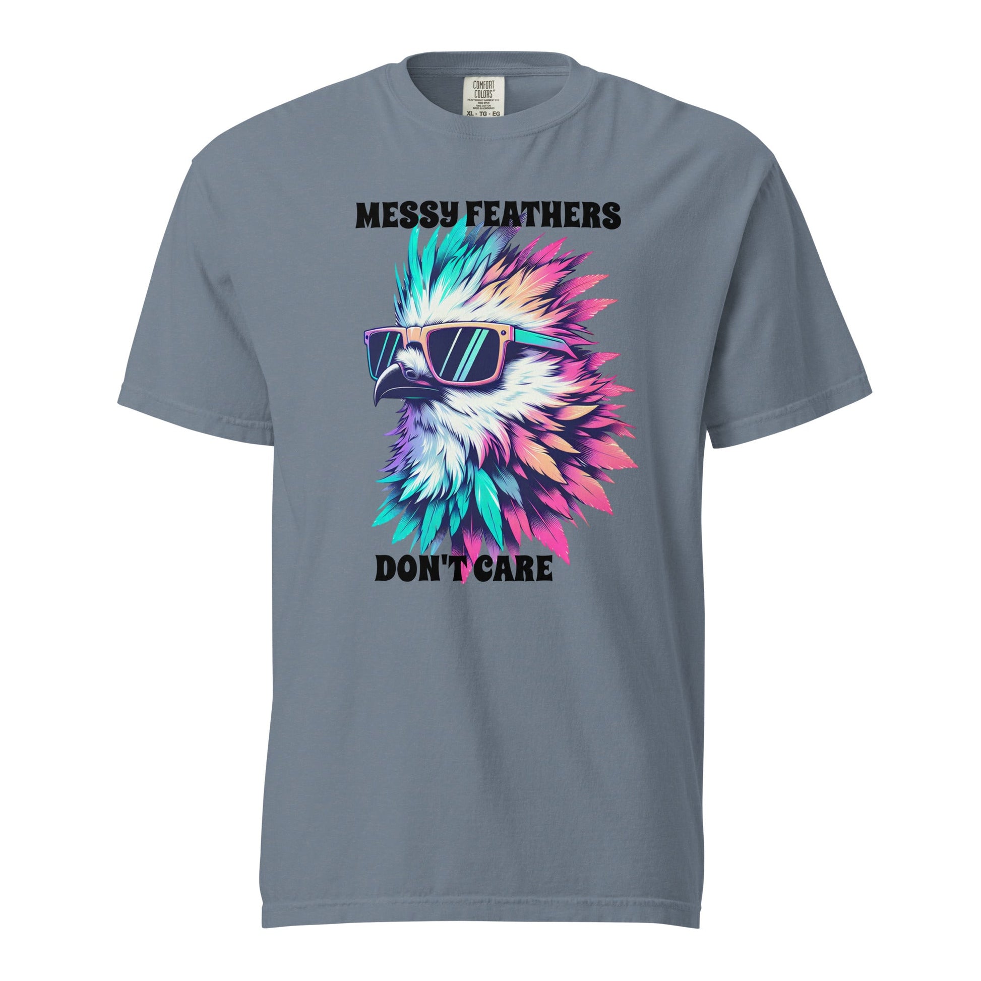 Messy Feathers Don't Care Women's (Unisex) Premium Tee - Women's Shirts - Discovery Co.