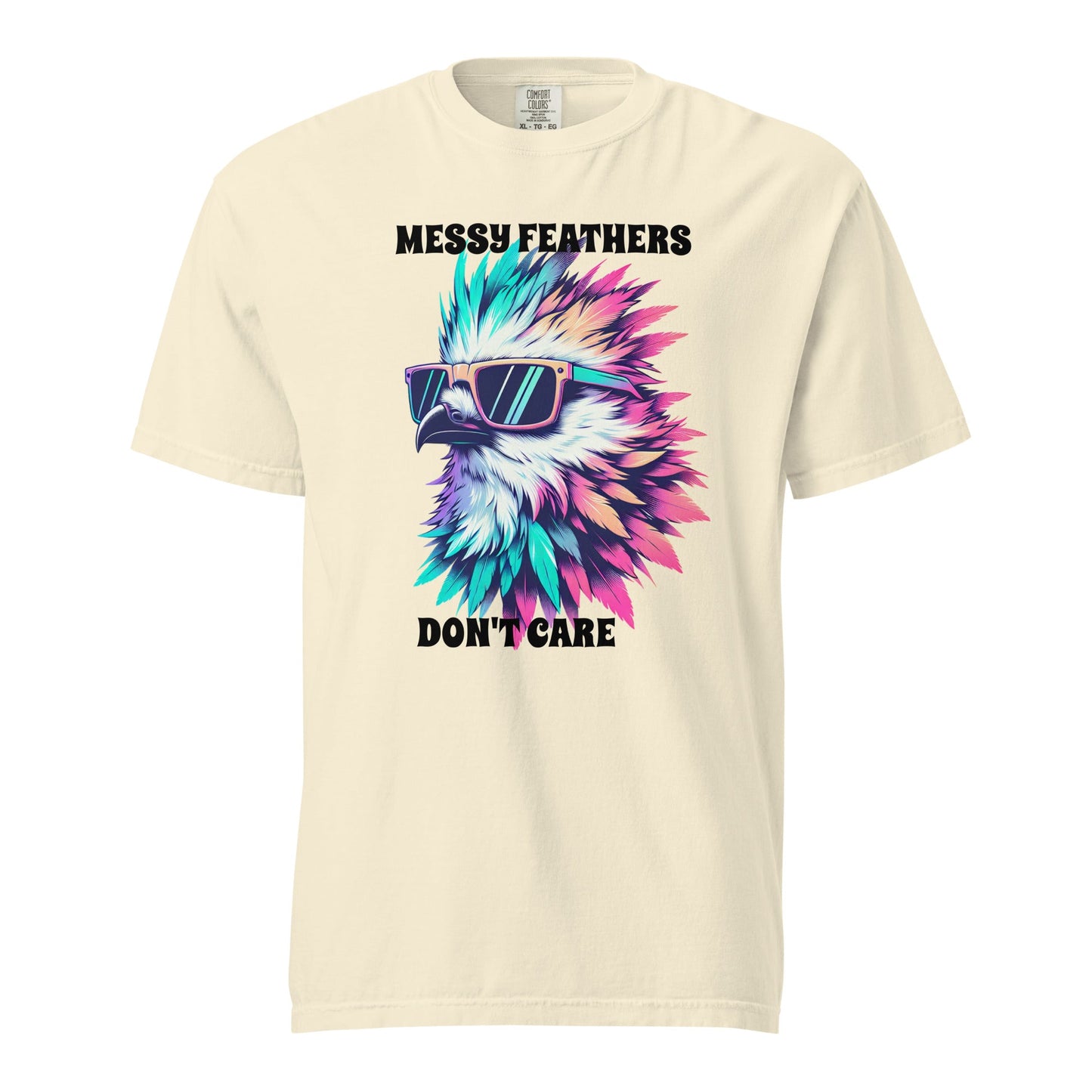 Messy Feathers Don't Care Women's (Unisex) Premium Tee - Women's Shirts - Discovery Co.