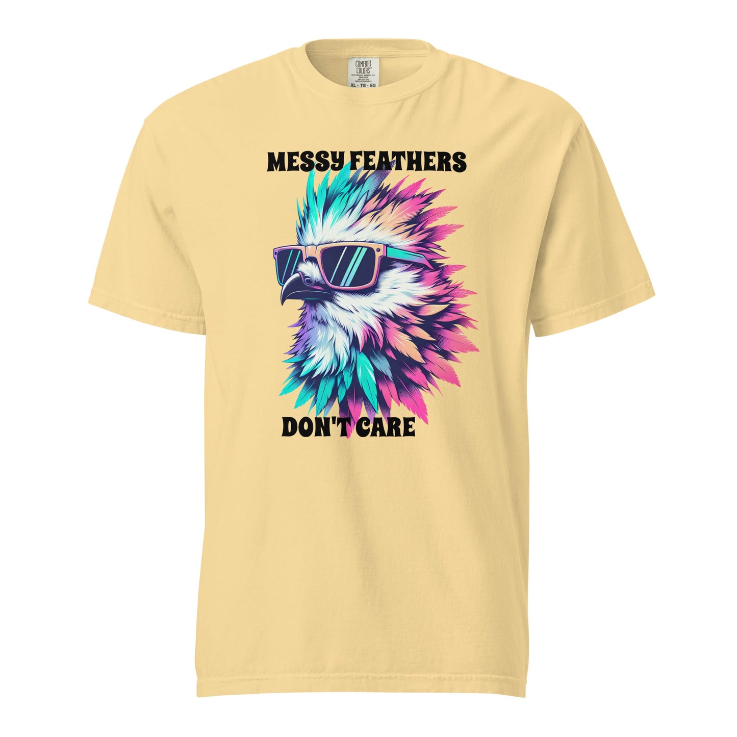 Messy Feathers Don't Care Women's (Unisex) Premium Tee - Women's Shirts - Discovery Co.