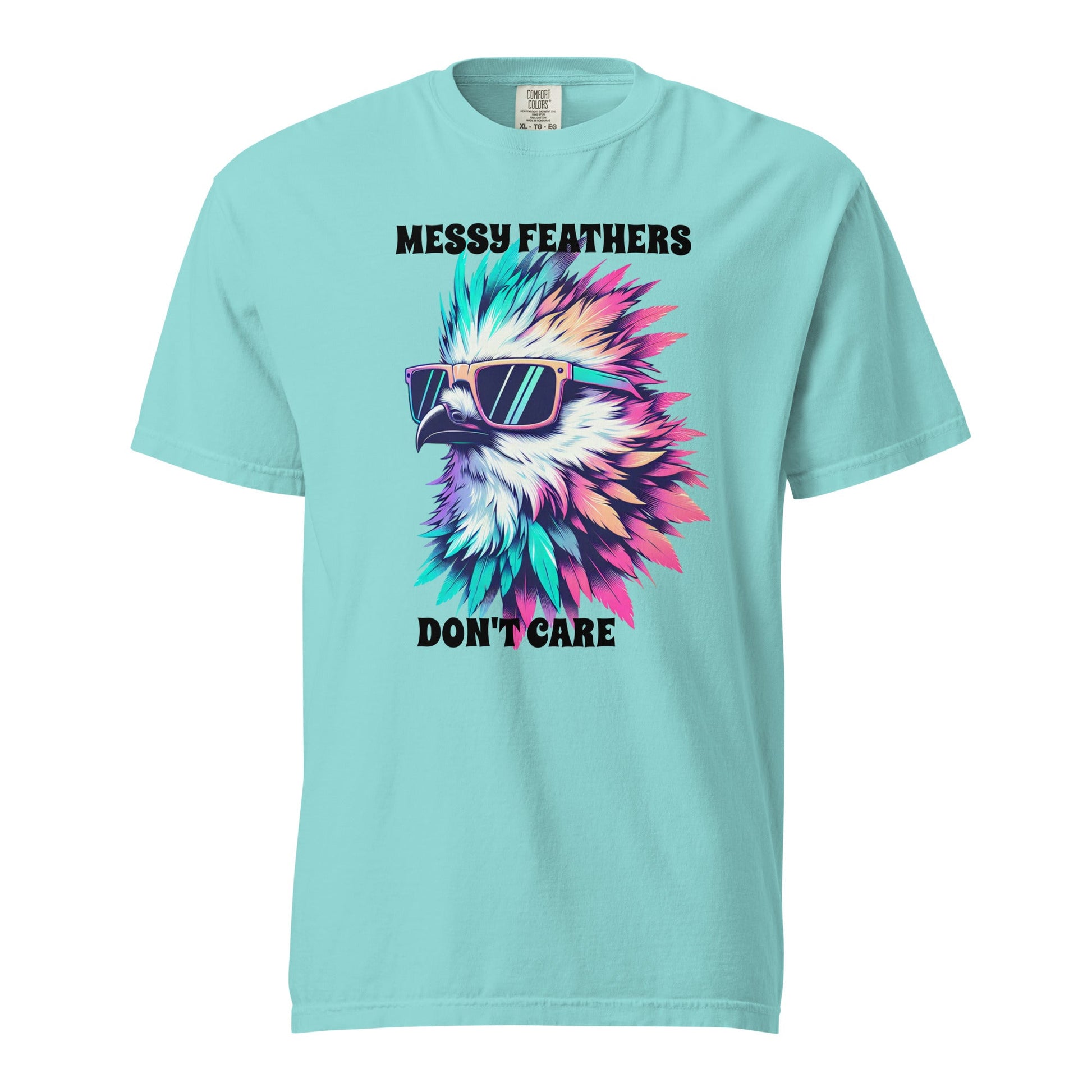 Messy Feathers Don't Care Women's (Unisex) Premium Tee - Women's Shirts - Discovery Co.