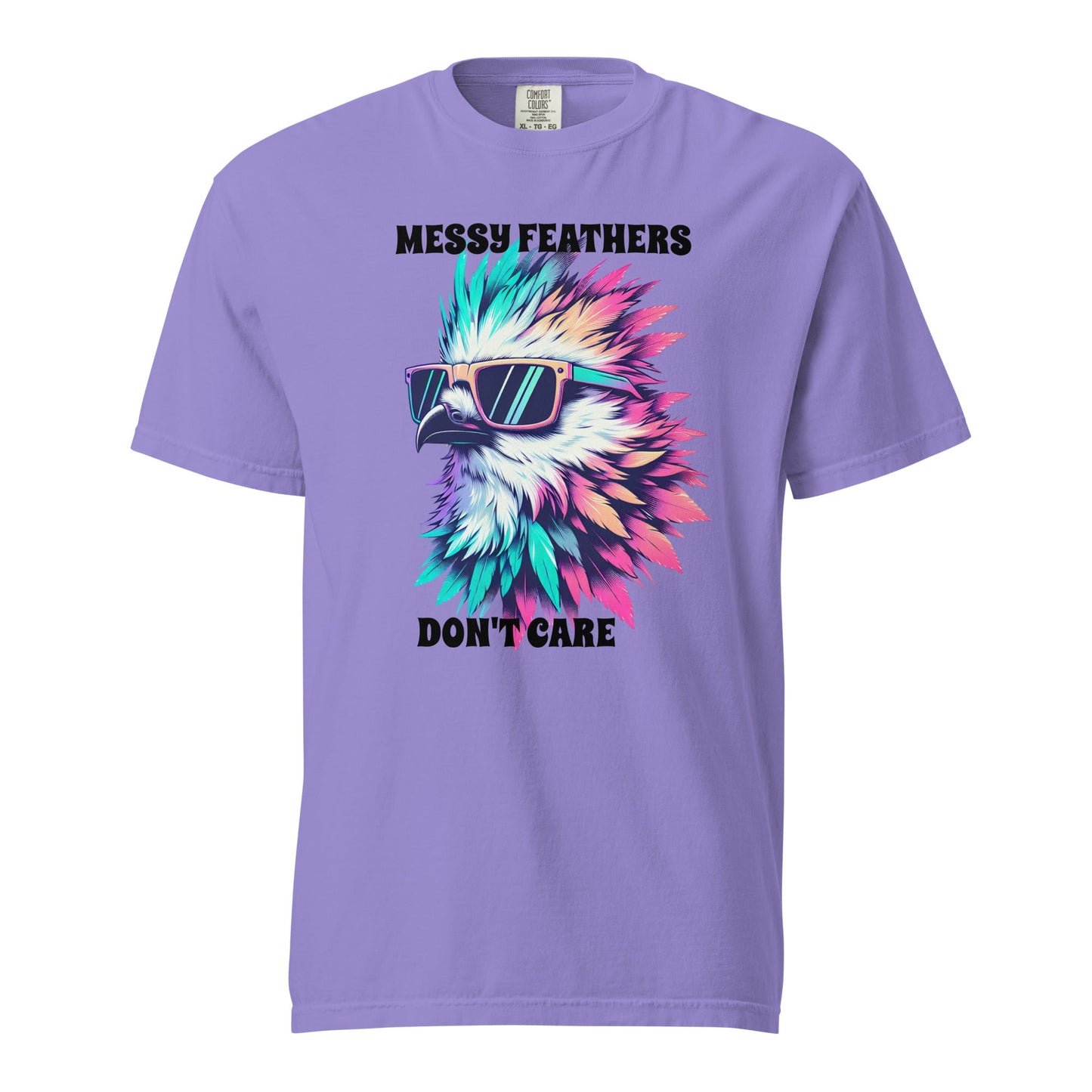 Messy Feathers Don't Care Women's (Unisex) Premium Tee - Women's Shirts - Discovery Co.