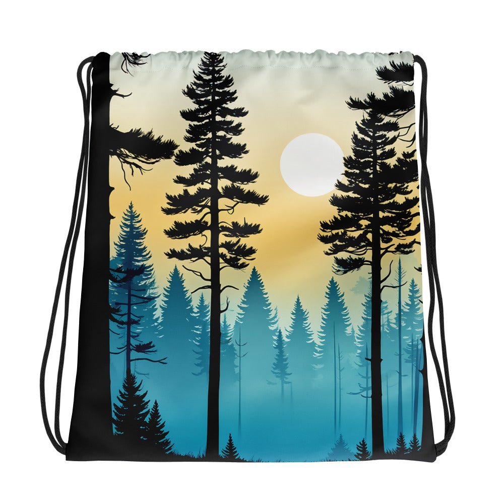 Misty Forest Drawstring Bag - Drawstring Bag - Discovery Co.