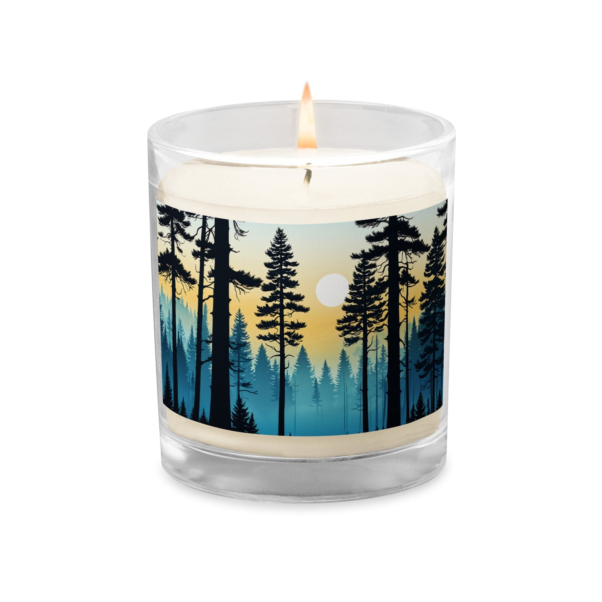 Misty Forest Glass Jar Soy Wax Candle - Candles - Discovery Co.