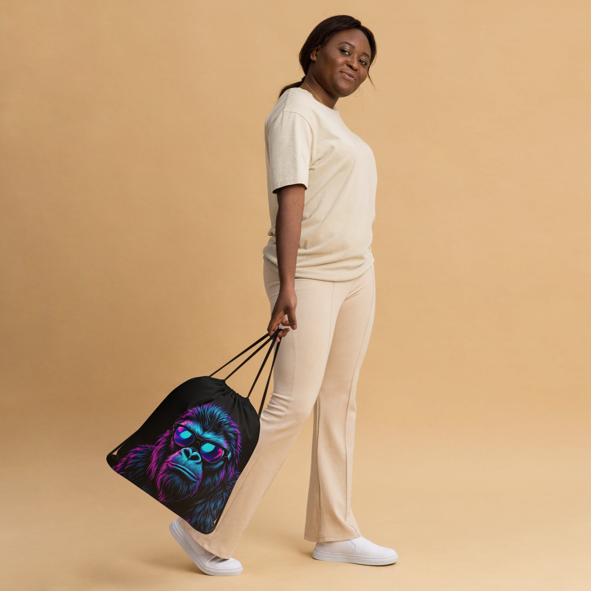 Monkey Drawstring Bag - Drawstring Bag - Discovery Co.