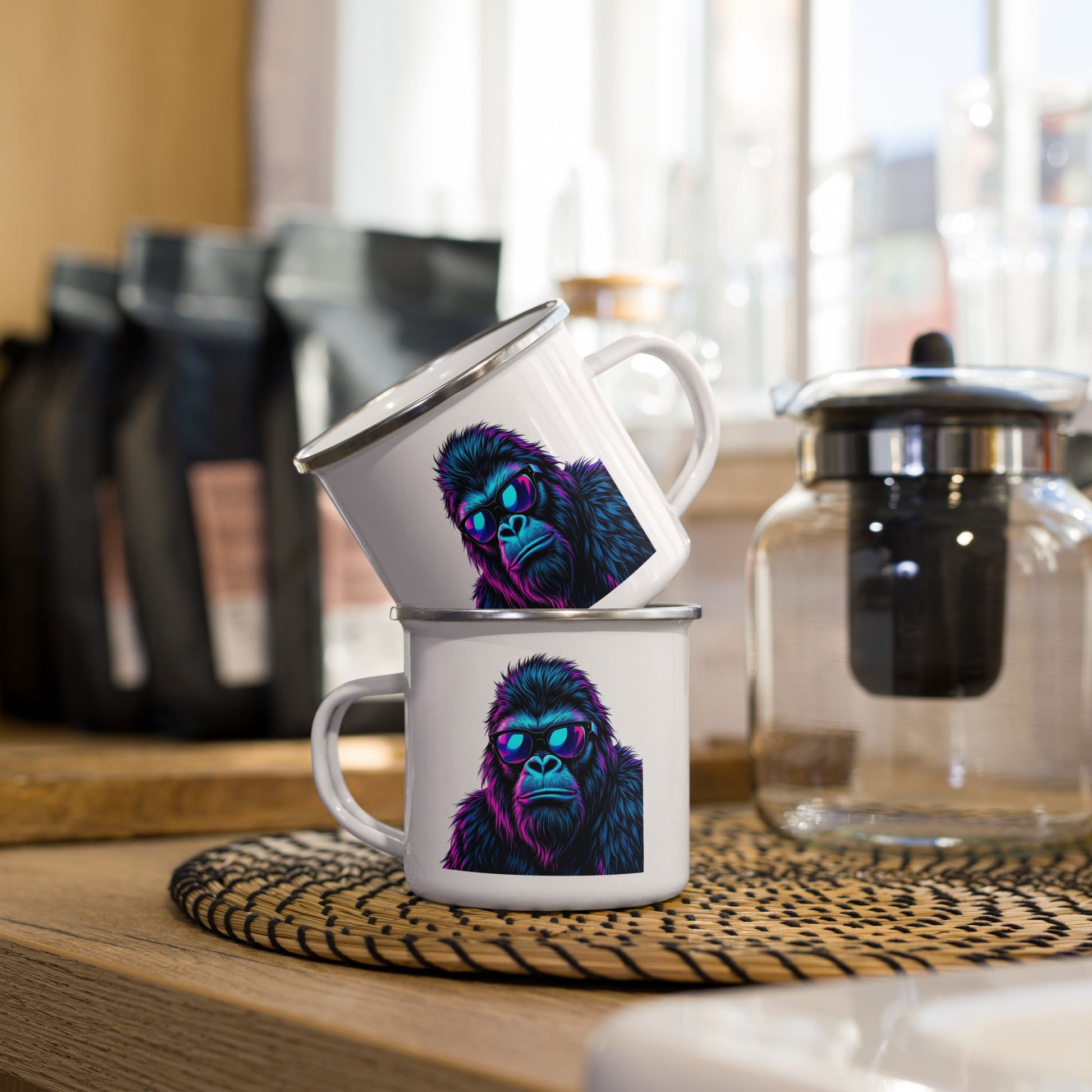 Monkey Enamel Mug - Mugs - Discovery Co.