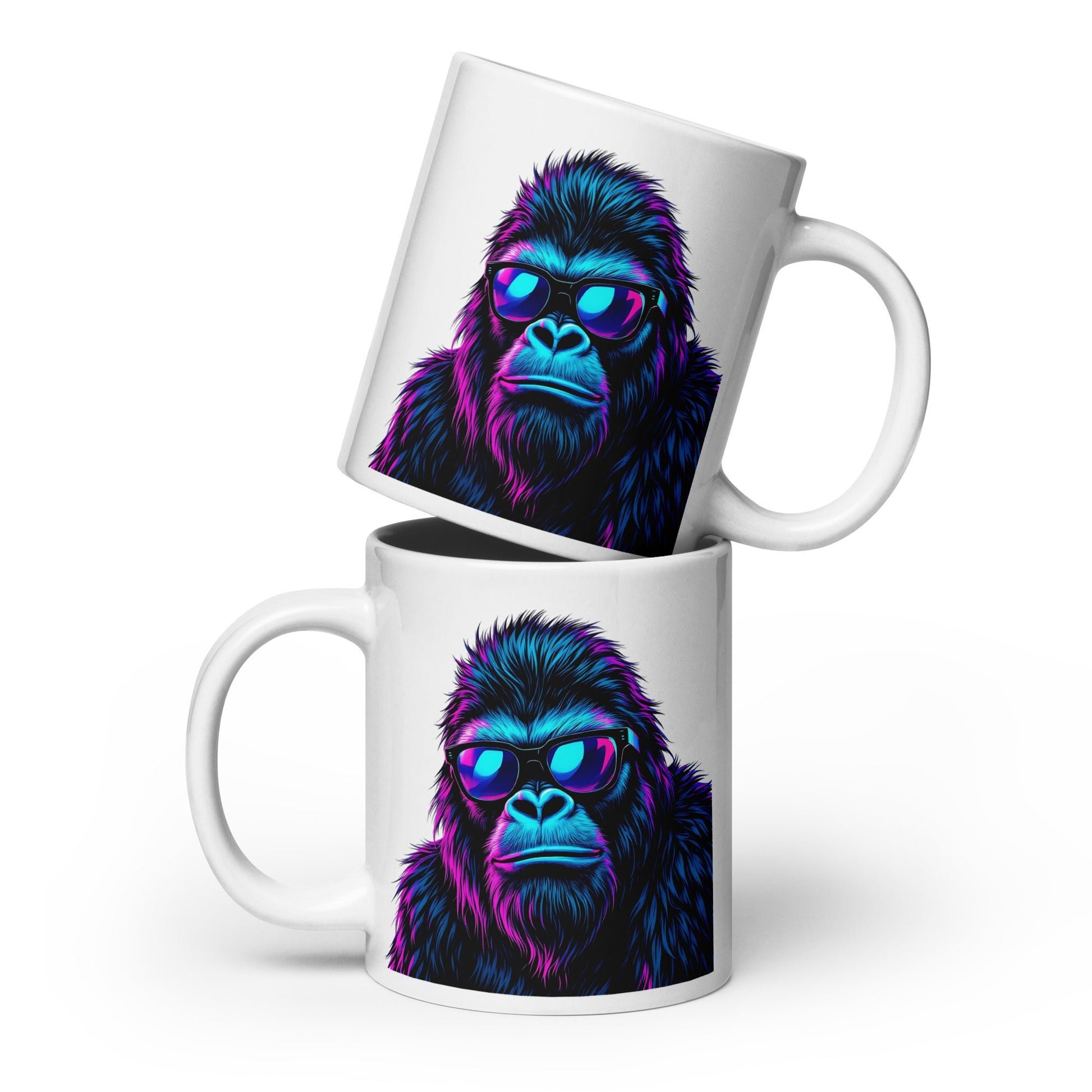 Monkey White Glossy Mug (11 oz, 15 oz, 20 oz) - Mugs - Discovery Co.