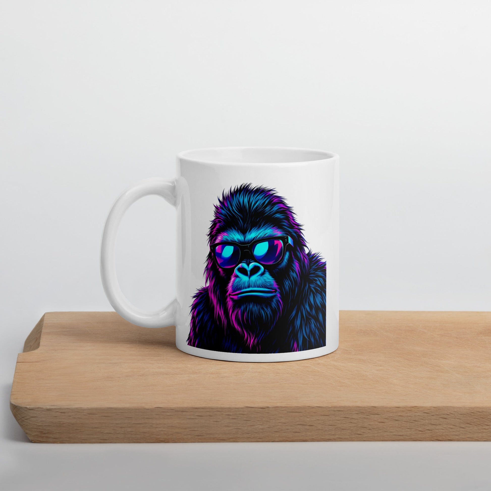 Monkey White Glossy Mug (11 oz, 15 oz, 20 oz) - Mugs - Discovery Co.