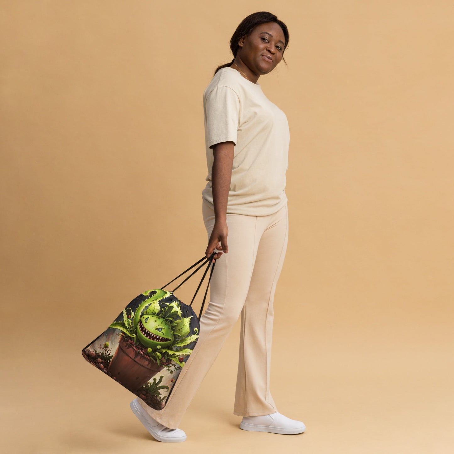 Monster Venus Flytrap Drawstring Bag - Drawstring Bag - Discovery Co.
