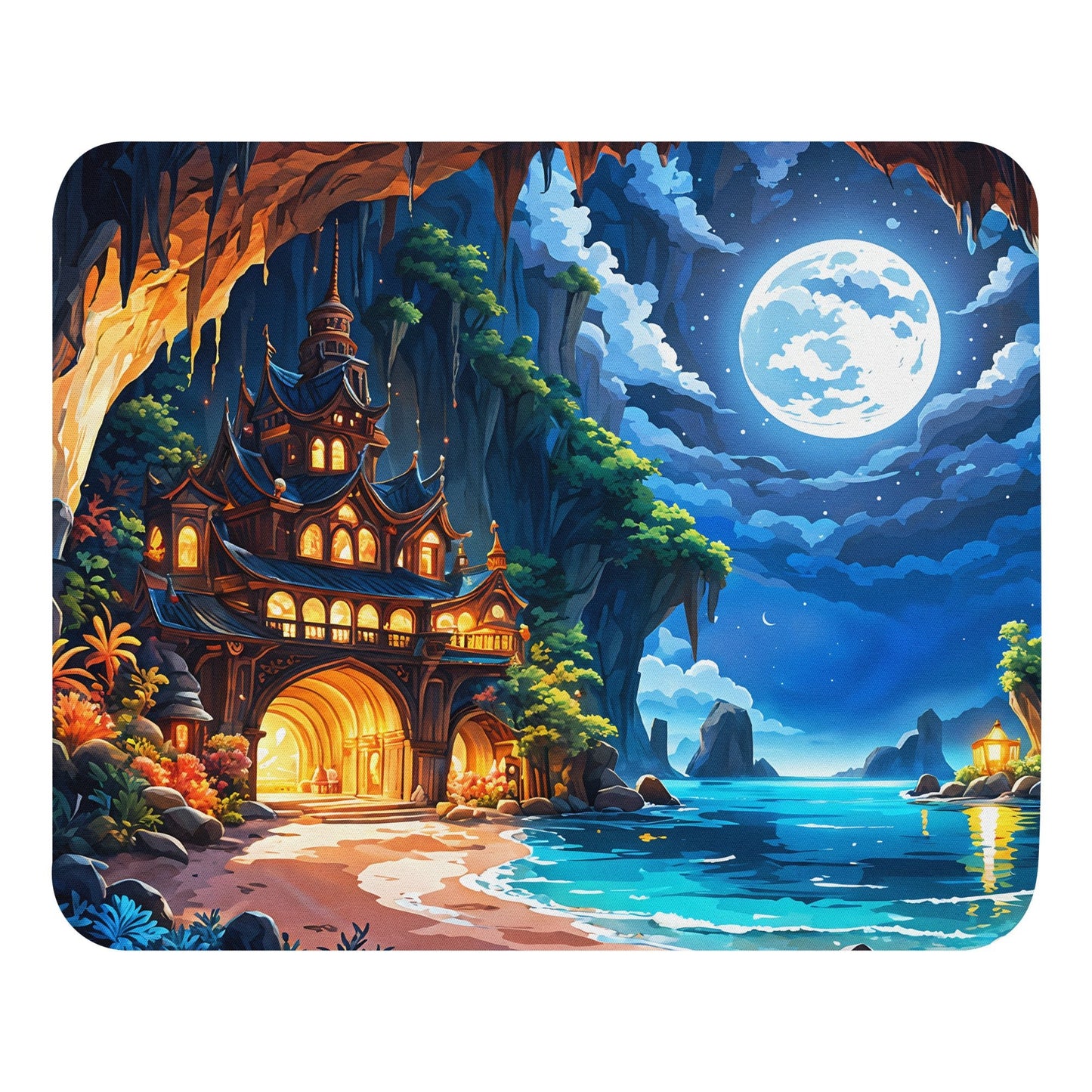 Moon Lit Cave Mouse Pad - Mouse Pads - Discovery Co.