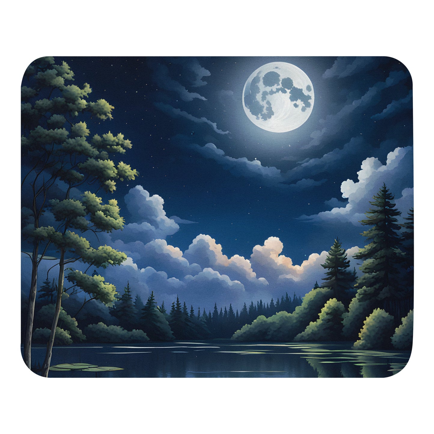 Moon Lit Lake Mouse Pad - Mouse Pads - Discovery Co.