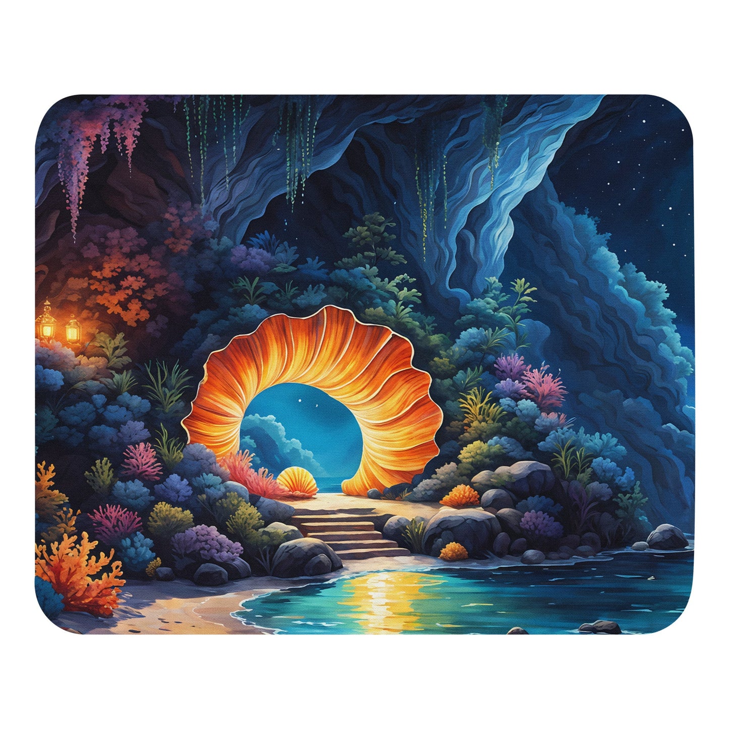 Moon Lit Shore Mouse Pad - Mouse Pads - Discovery Co.