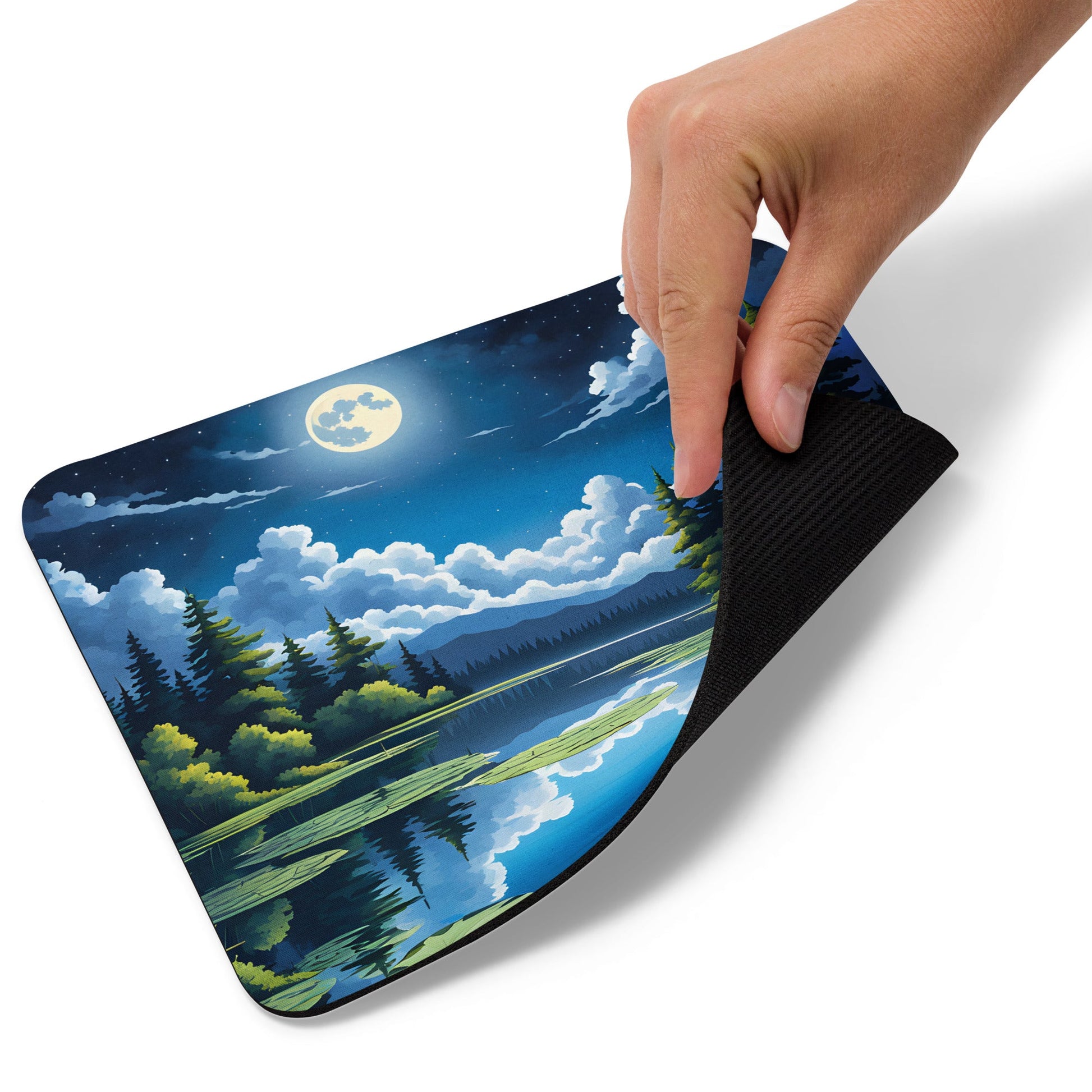 Moon Over Lake II Mouse Pad - Mouse Pads - Discovery Co.