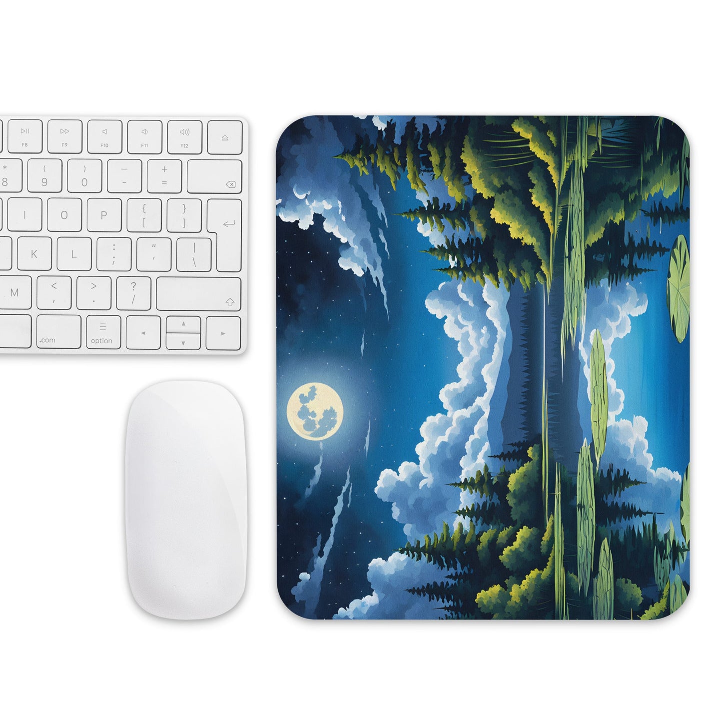 Moon Over Lake II Mouse Pad - Mouse Pads - Discovery Co.