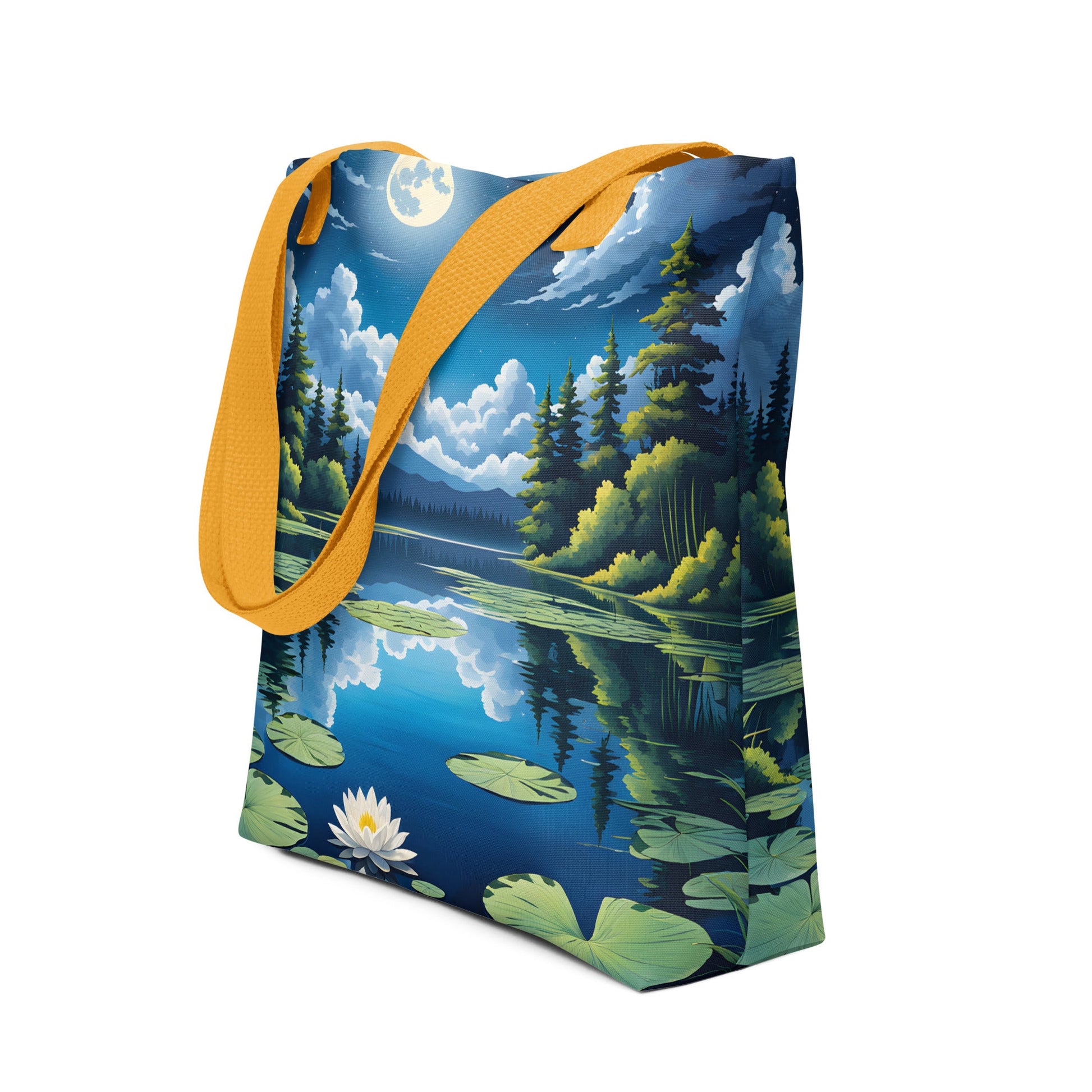 Moon Over Lake II Tote Bag - Tote Bags - Discovery Co.
